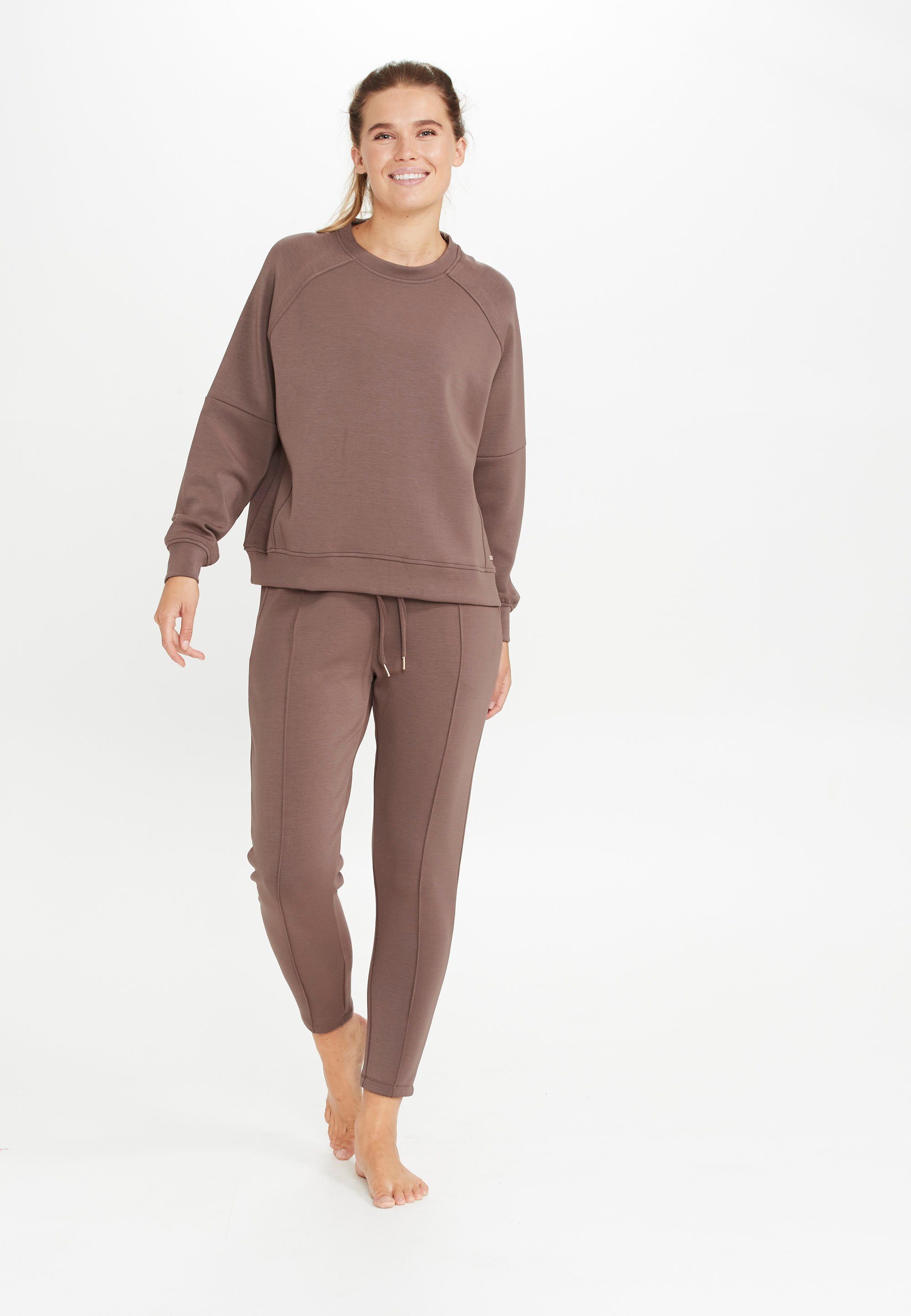 ATHLECIA Material extra weichem Jacey aus braun Sweatshirt