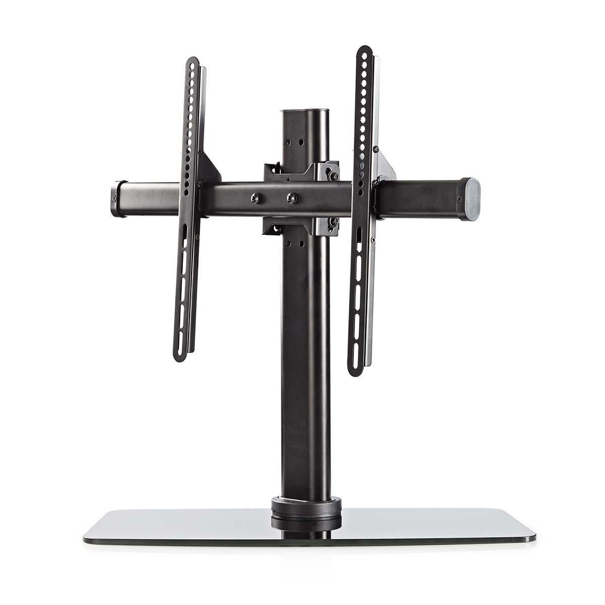 Nedis TV-Wandhalterung TVSM2330BK, (bis 65 Zoll, 1-tlg., Neigbar, drehbar, höhenverstellbar für flexible Nutzung, Glas/Stahl) – Bild 4 von 5