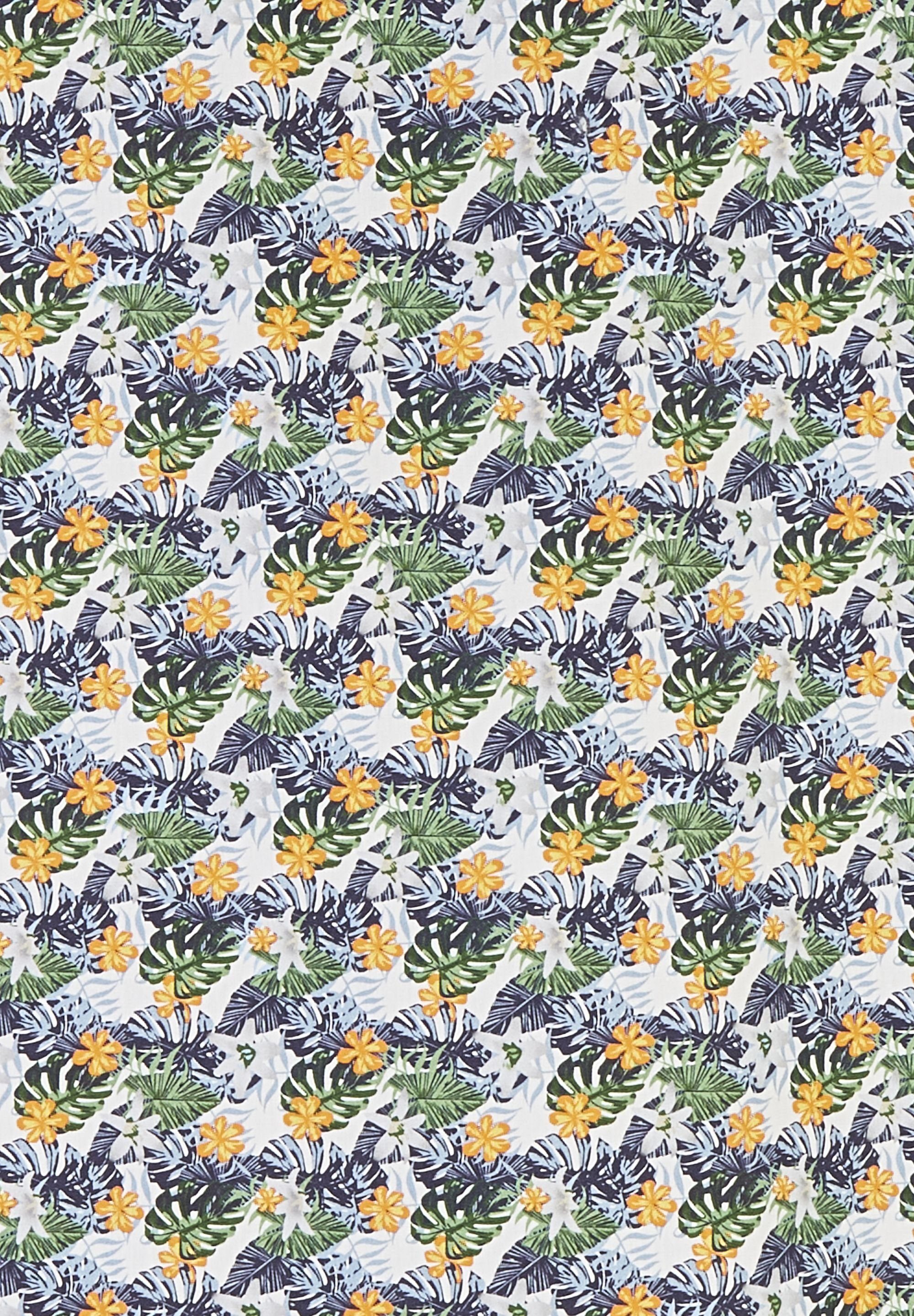 HECHTER PARIS Kurzarmhemd mit floralem Muster