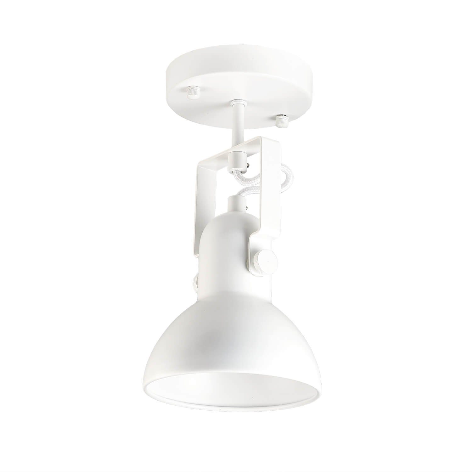 Licht-Erlebnisse Deckenstrahler DALLAS, ohne Leuchtmittel, Deckenleuchte Lampe Weiß Lampe E14 Spot Leselampe retro