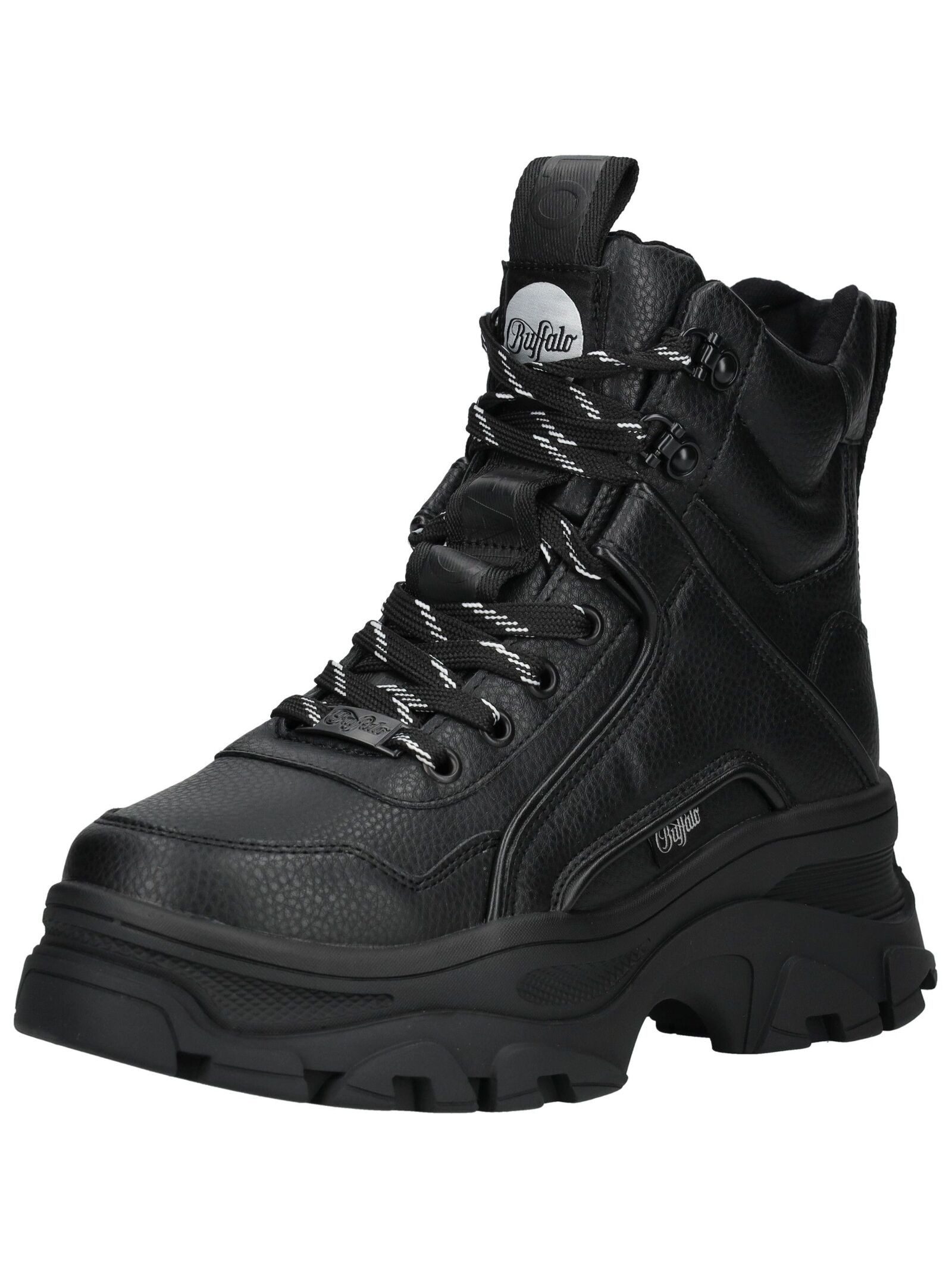 Buffalo Buffalo Stiefelette Lederimitat Schnürstiefelette