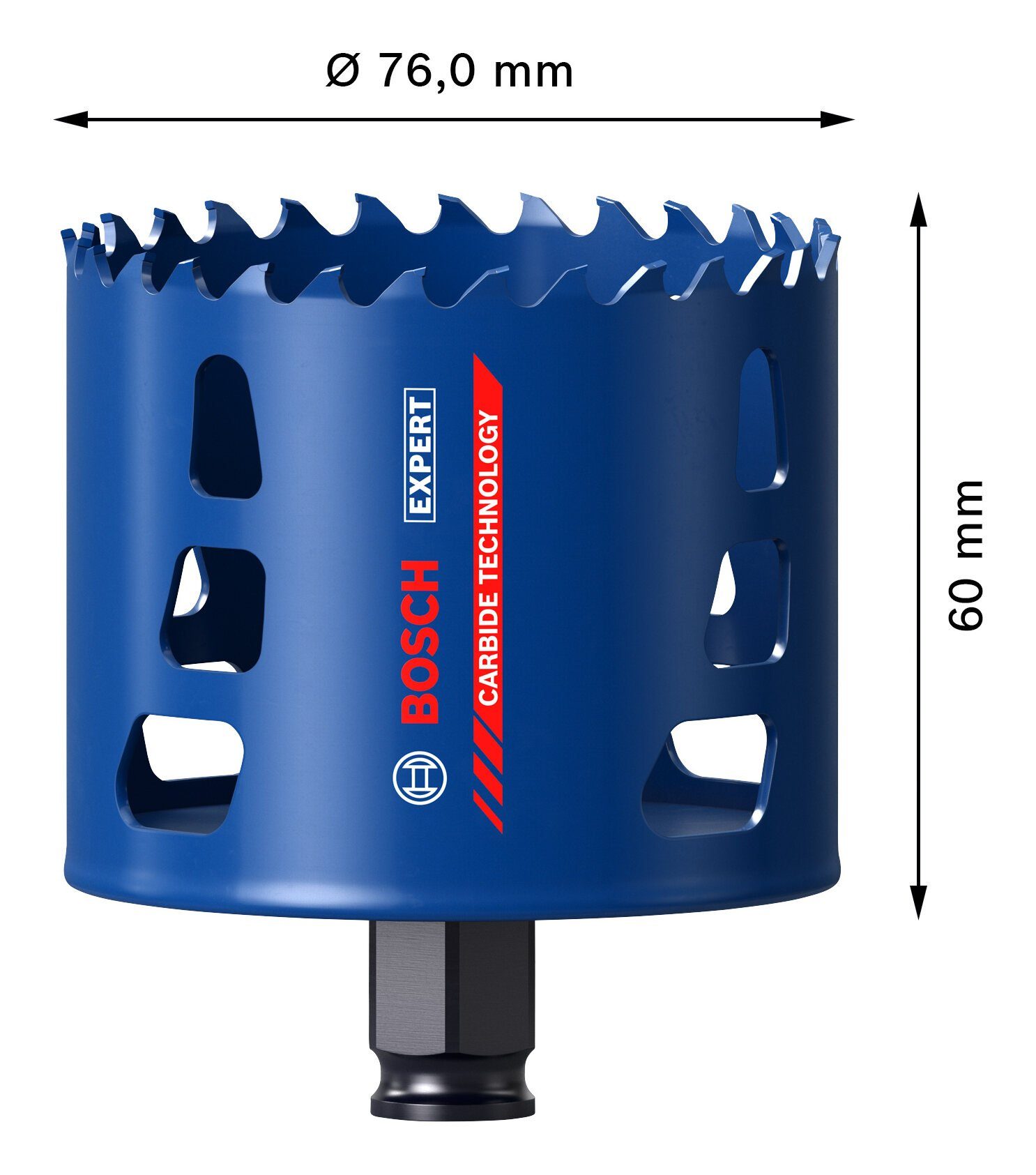 Duty Expert Heavy Tough Ø BOSCH Endurance Lochsäge Expert Material, 76 Hartmetall mm, for