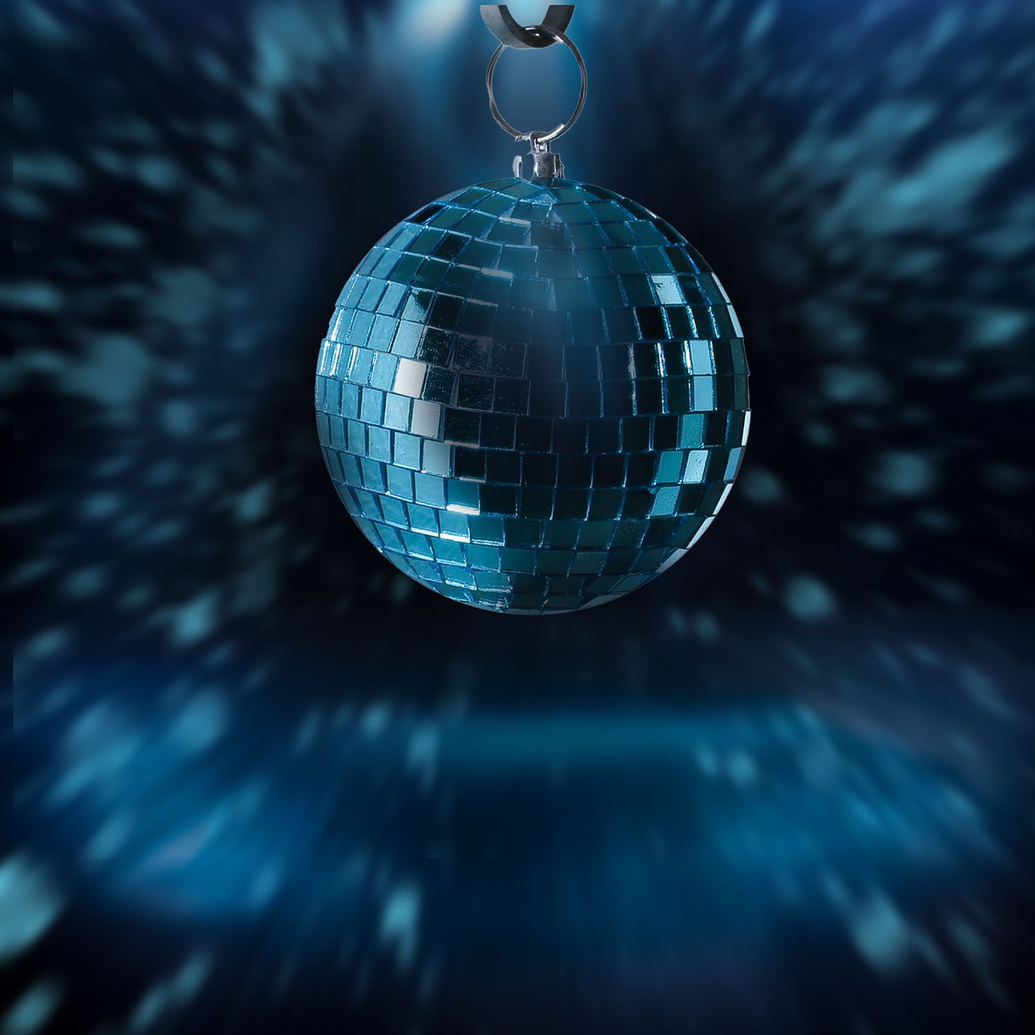 SATISFIRE Discolicht Spiegelkugel 10cm blau Discokugel günstig online kaufen