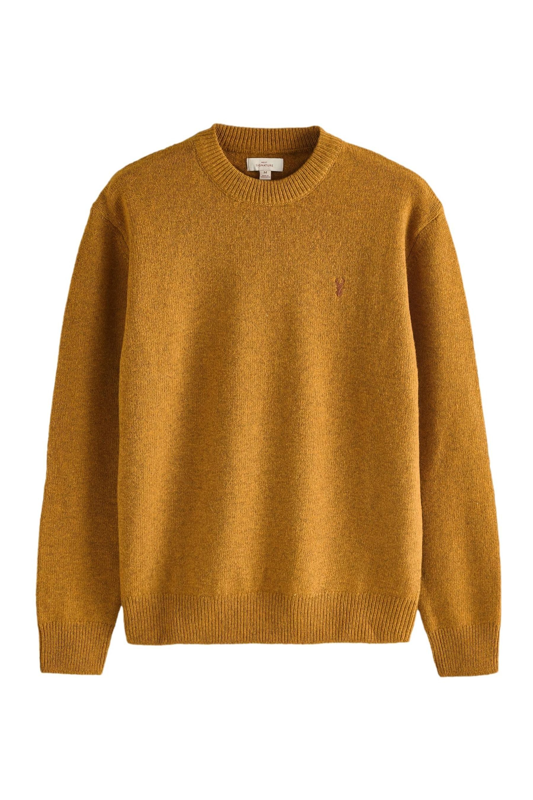 Rundhalspullover Regular Fit Signature Lambswool-Rundhalspullover