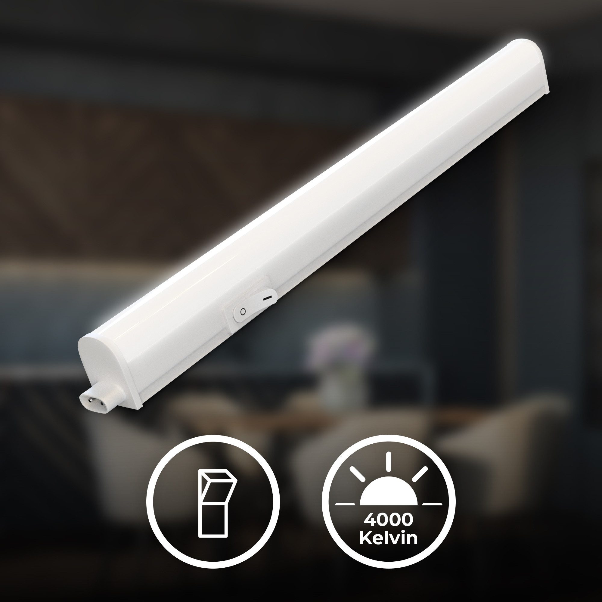 LED Unterbauleuchte Küchenlicht Schrankleuchte Arbeitslicht Werkstatt Weiß