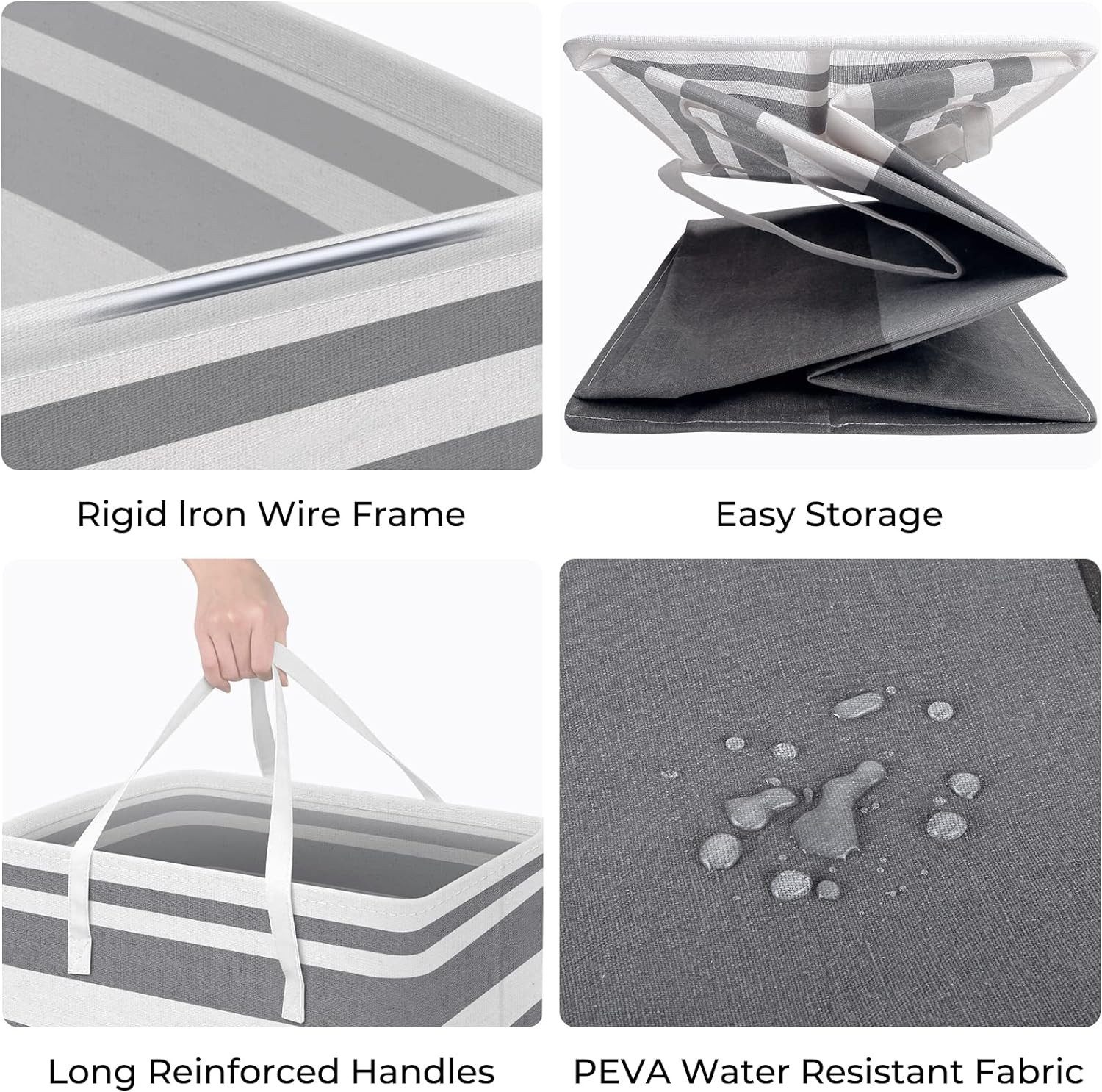 ibettertec Wäschekorb Wäschekorb 2St Wäschekorb mit Kleiderbügel Staubdicht günstig online kaufen