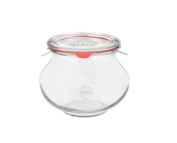 MamboCat Einmachglas 6er Set Weck Gläser 220ml Sturzgläser + Deckeln Einkochringe Klammer, Glas