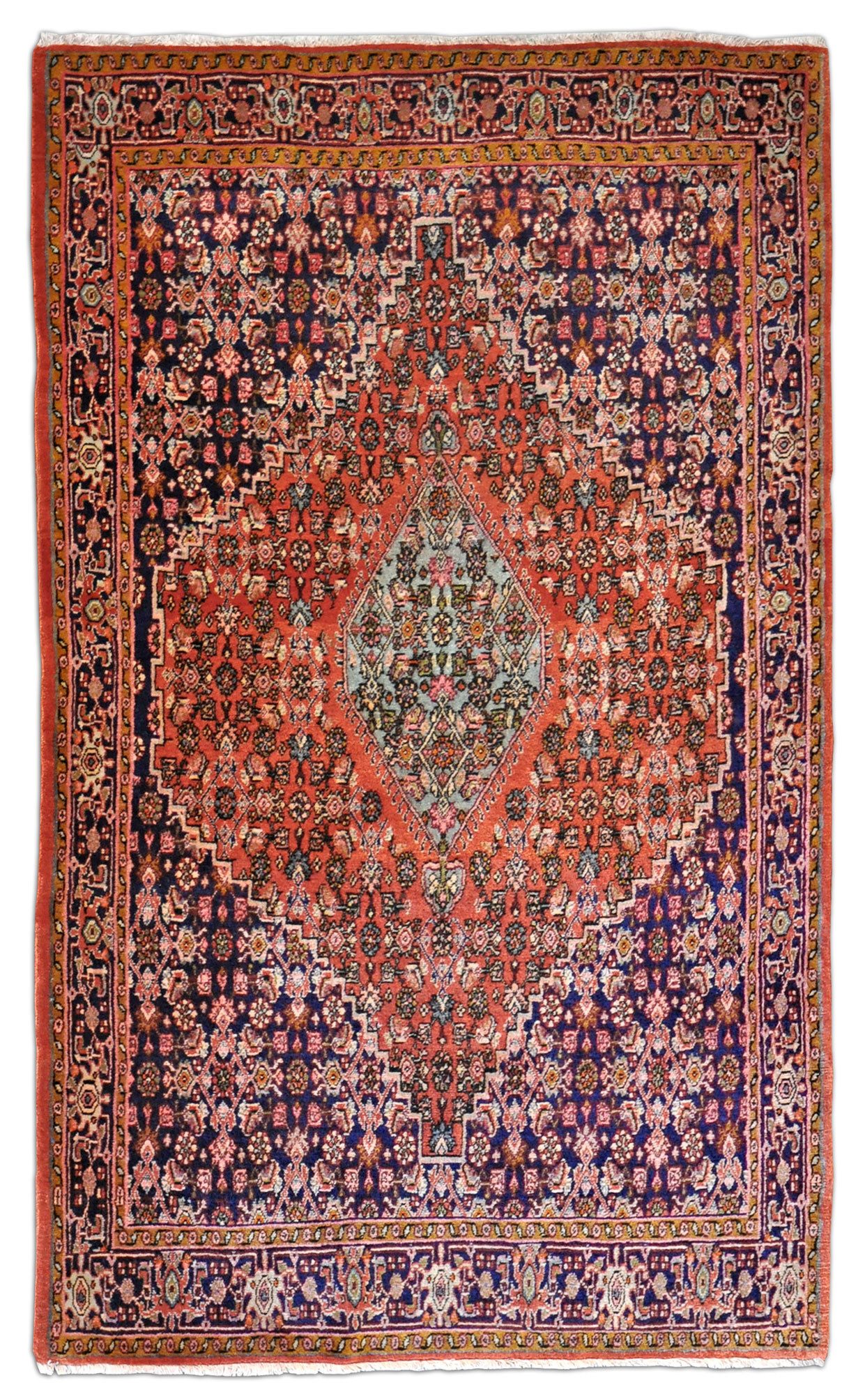 Thomas Orientteppich Kurden Bidjar Perserteppich alt, Herati-Muster