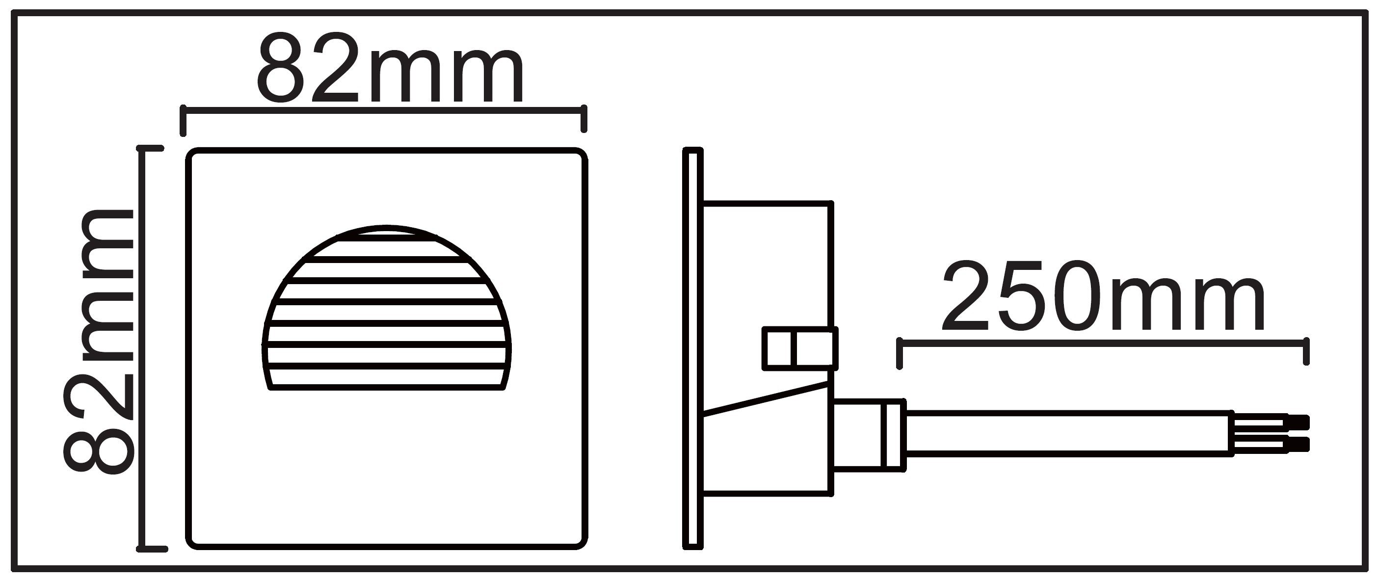 TRANGO LED Außen-Wandleuchte, Dimmfunktion, 1er Set SL-016S IP44 LED Wandleuchte *SOFIE* in Eckig, Treppen- Wandstrahler Edelstahl gebürstet für Innen & Außen inkl. 1x je 1 Watt LED Modul warmweiß 3000K, beliebig erweiterbar Einbauleuchte