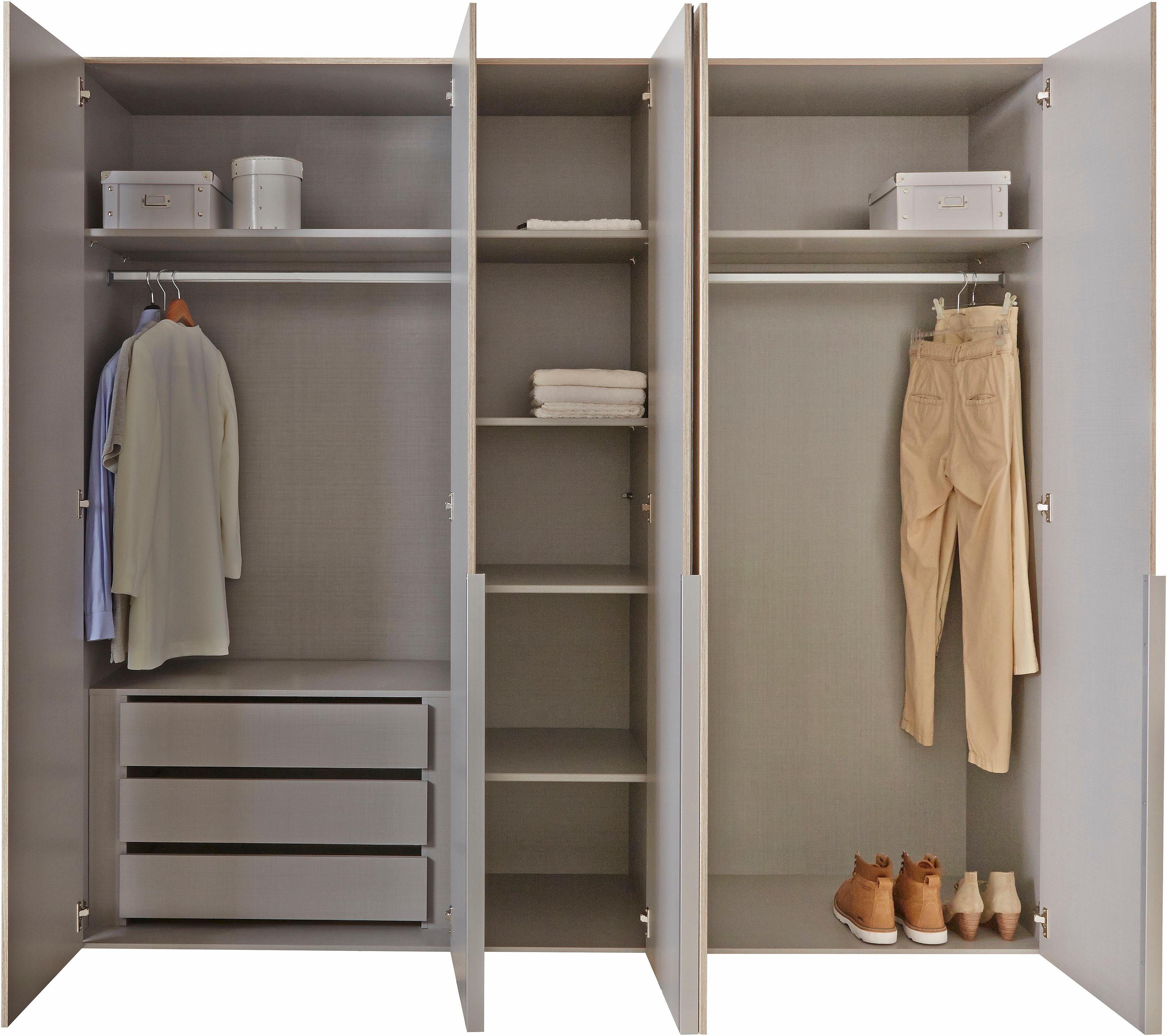 Wimex Kleiderschrank New York INKLUSIVE Schubladeneinsatz und Einlegeböden