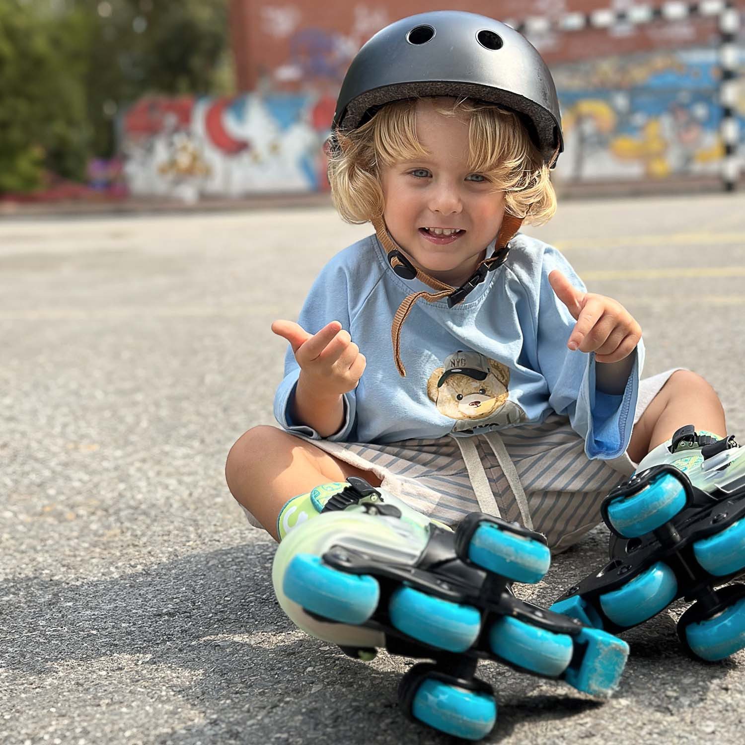 Cariboo Rollschuhe Lerninliner CARIBOO STEP ONE Stützräder verstellbar ABEC7