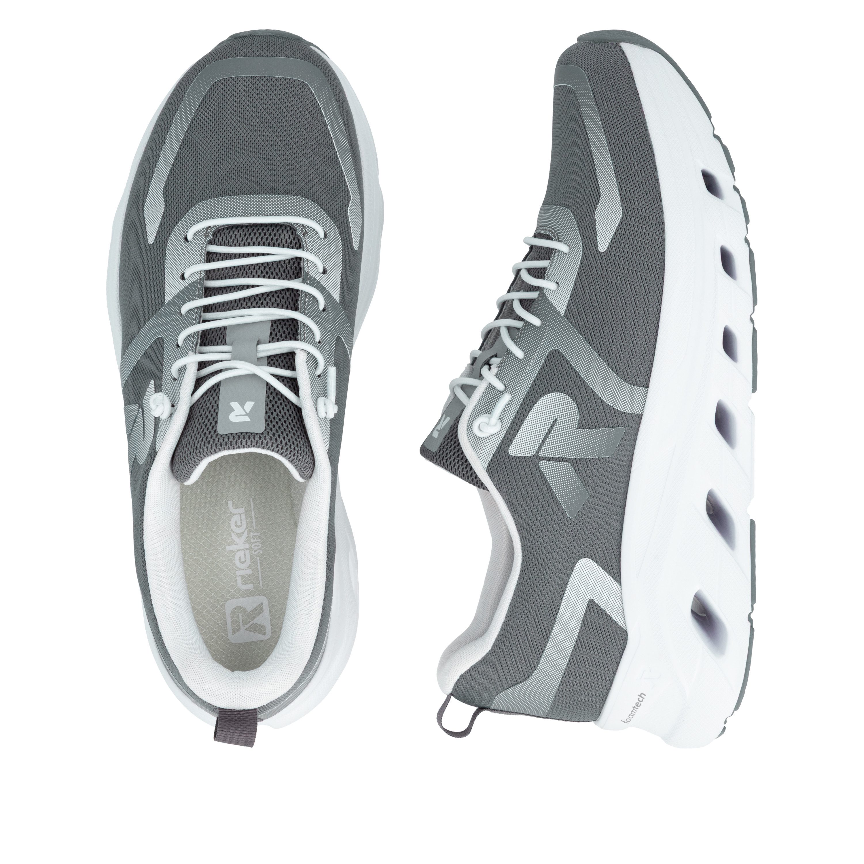 Rieker Sport Slip-On Sneaker Sportschuh, Freizeitsneaker, Halbschuh zum Schlupfen