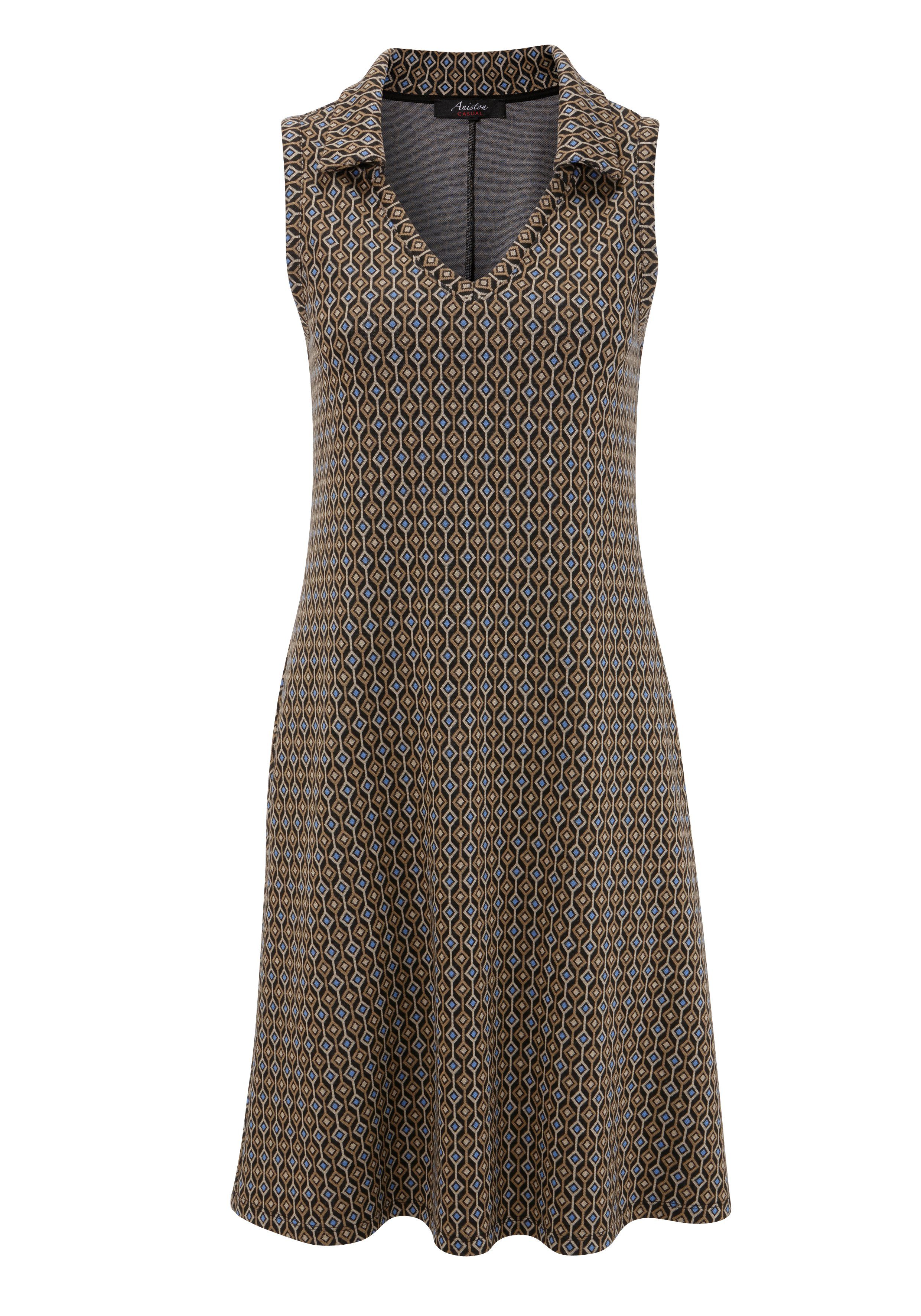Aniston CASUAL Jerseykleid im angesagtem Retro-Muster