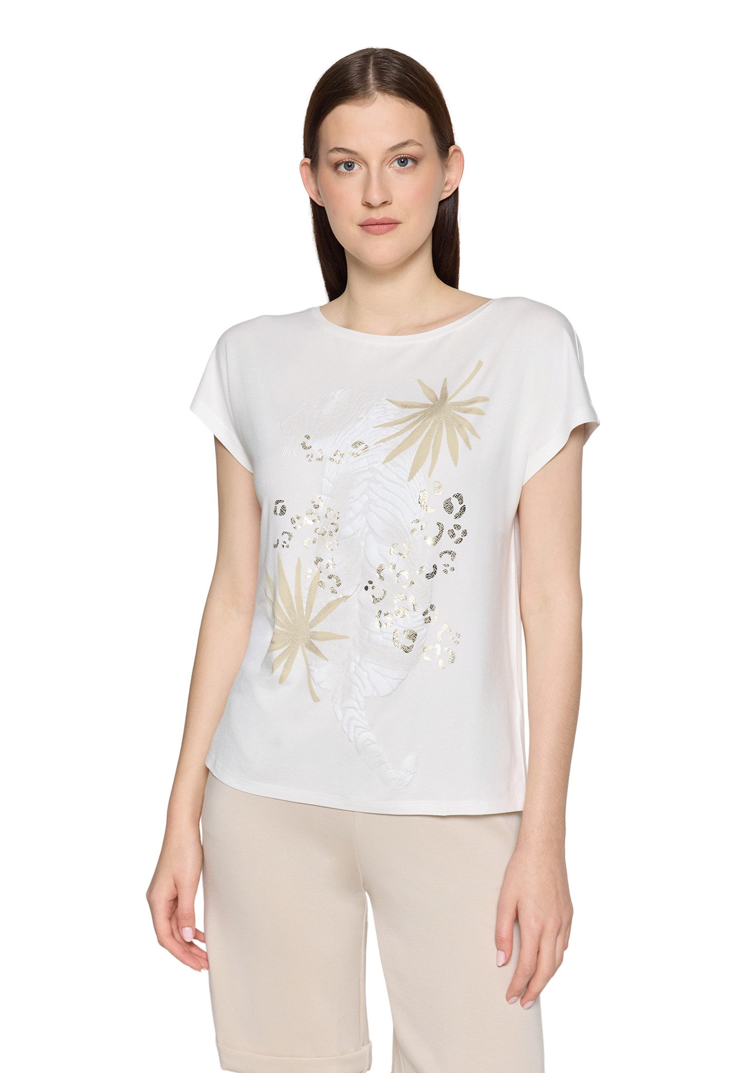 Kurzarmshirt Damen mit Aufdruck