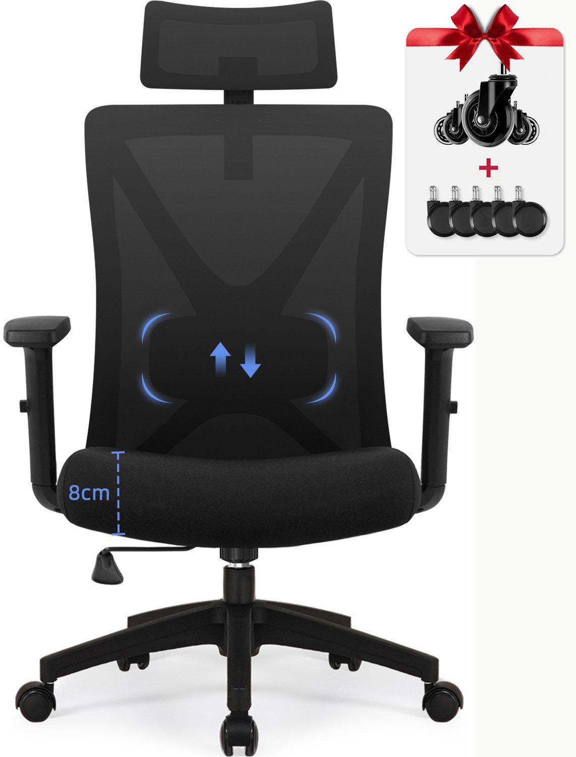 Hiazurm Bürostuhl Bürostuhl, Chefsessel, Ergonomischer Schreibtischstuhl, günstig online kaufen