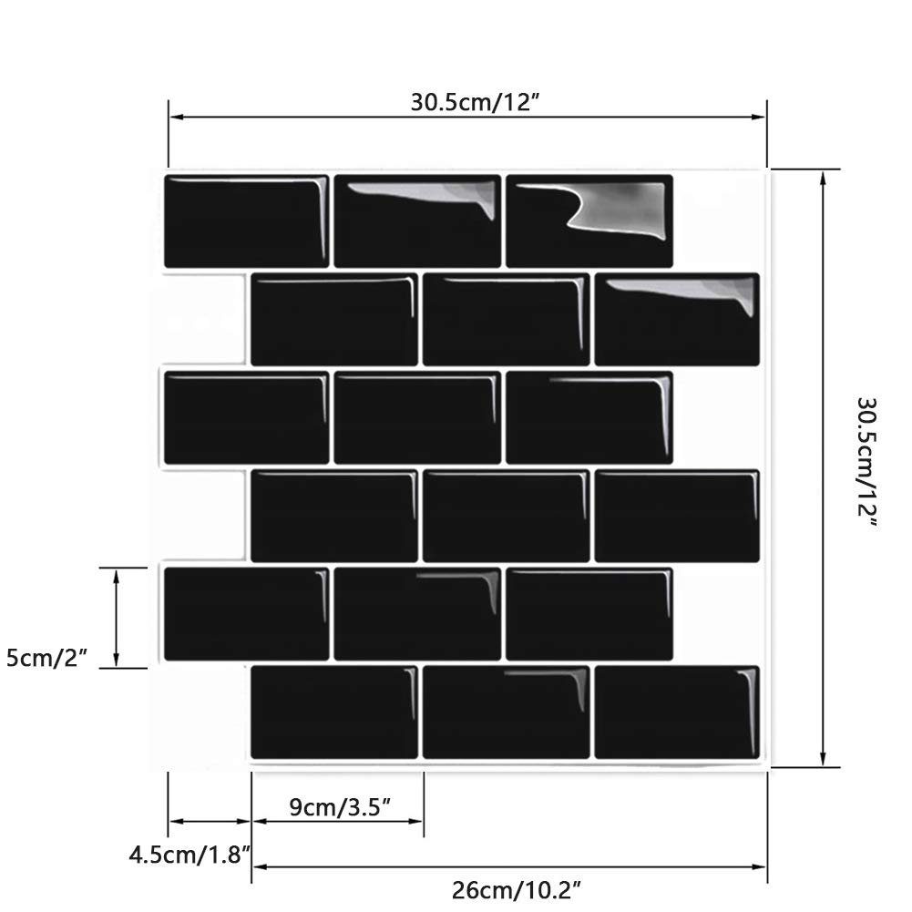 Jormftte Wandtattoo 3D Fliesenaufkleber Aufkleber St), (1 Schmücken
