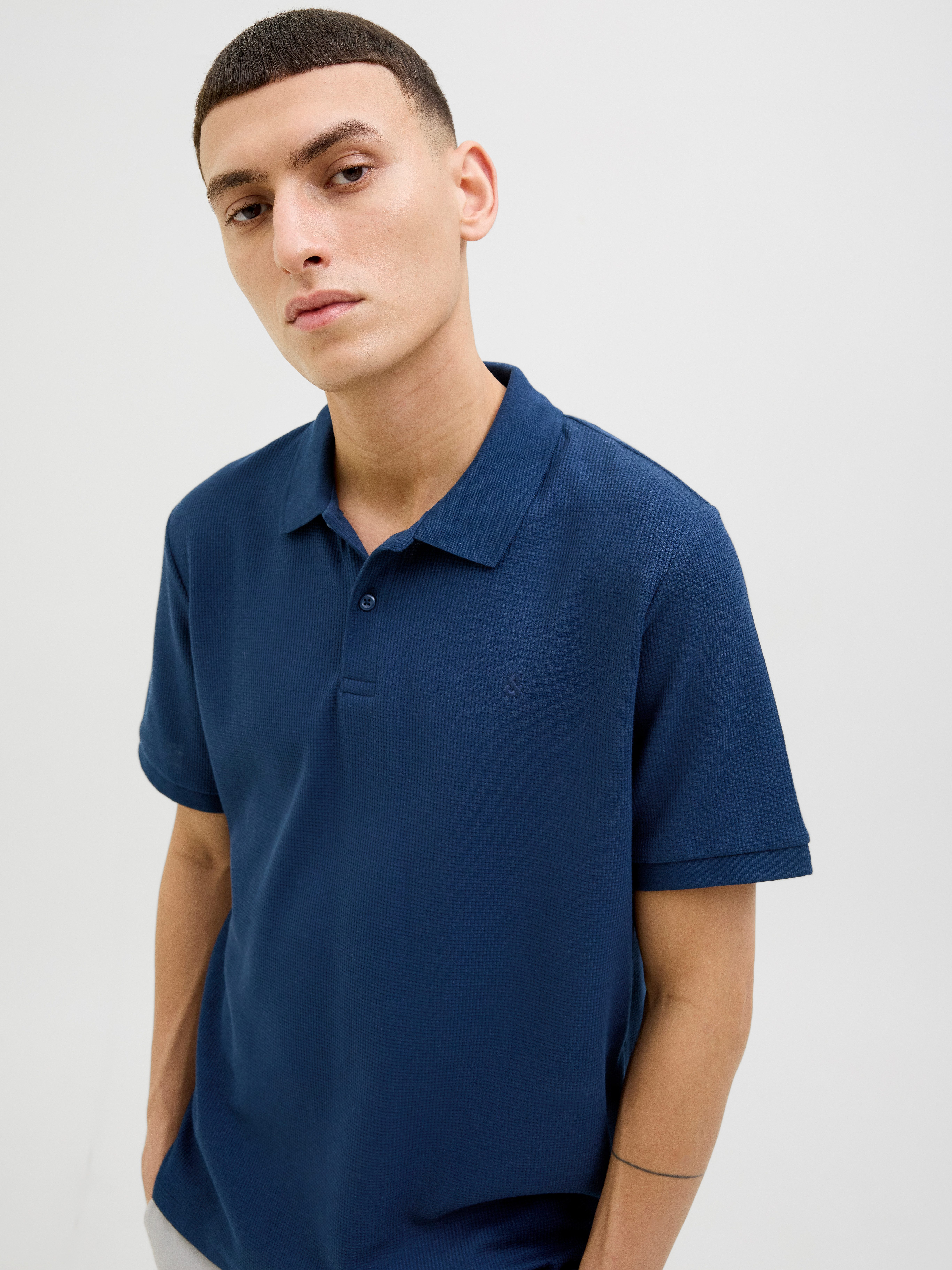 Jack & Jones Poloshirt JJEAUSTIN POLO SS NOOS Materialmix, regular fit günstig online kaufen