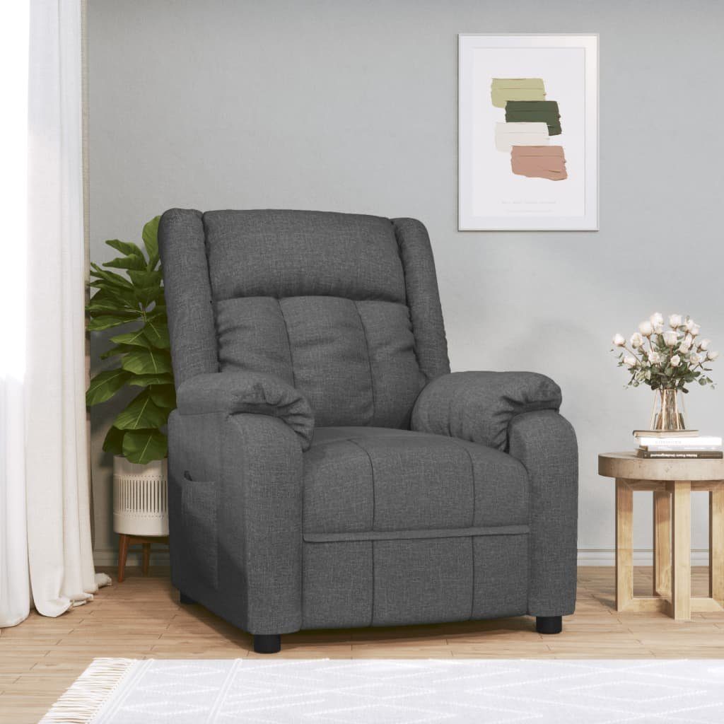 vidaXL Sessel Relaxsessel Dunkelgrau Stoff (1-St) günstig online kaufen