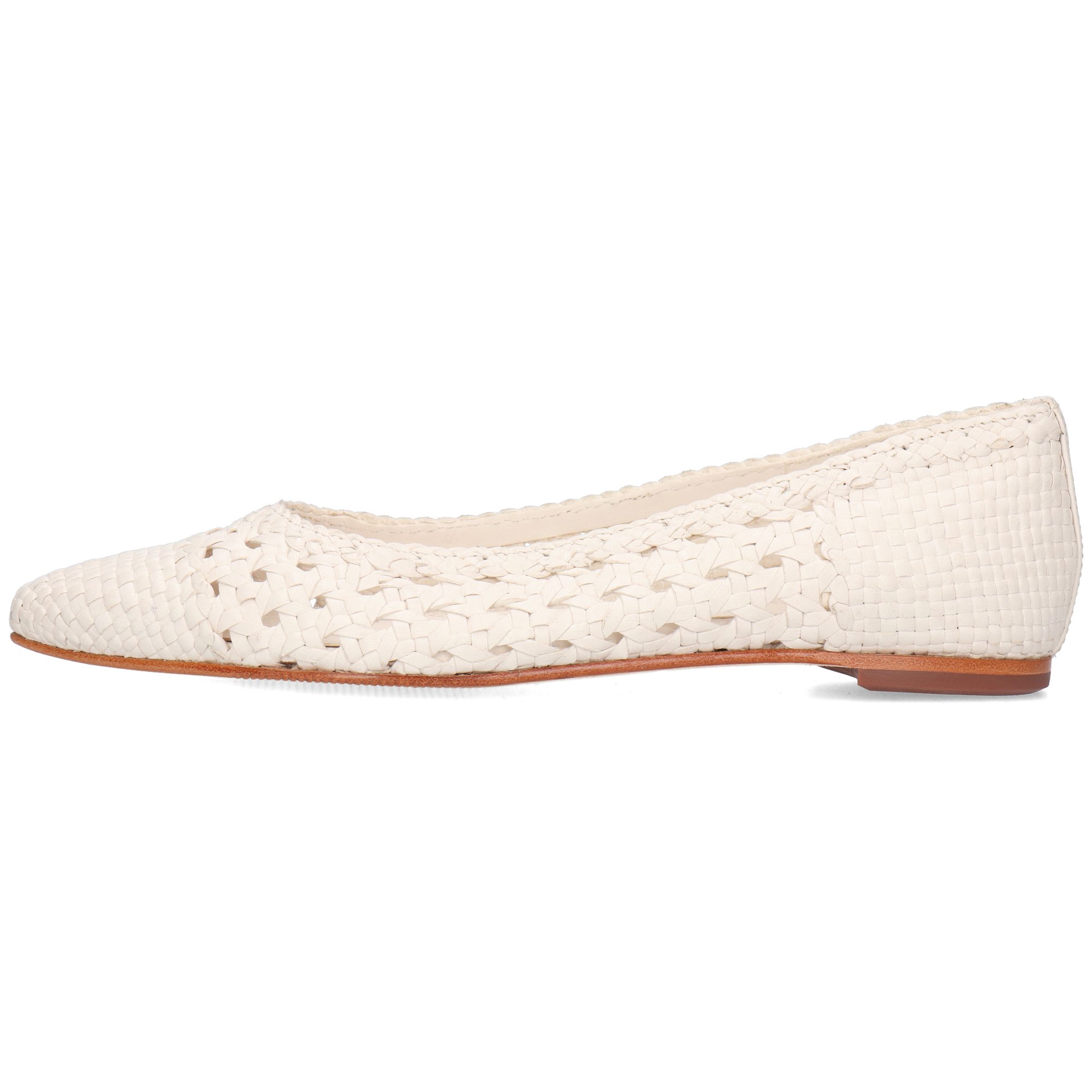 Melvin & Hamilton Fiora 2 Leder-Ballerinas für Damen Ballerina Flache Absätze, Echtes Leder, Von Hand geflochten