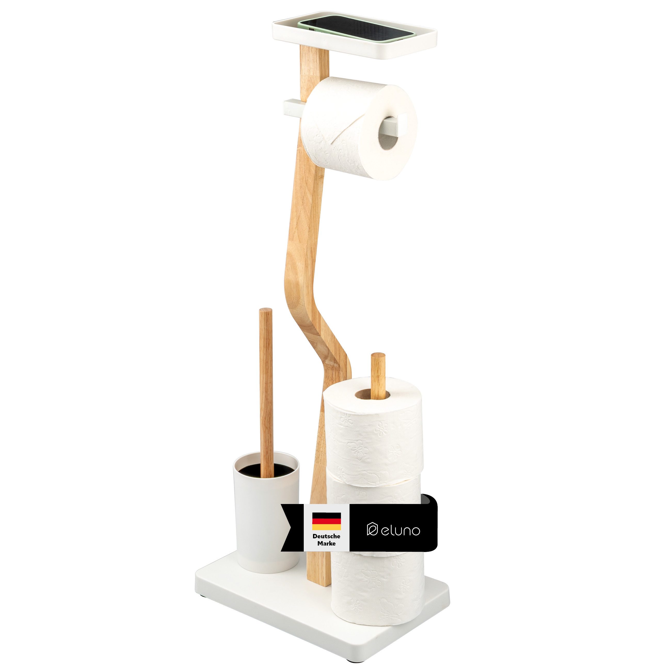 eluno WC-Garnitur freistehend, aus FSC-zertifiziertem Holz günstig online kaufen