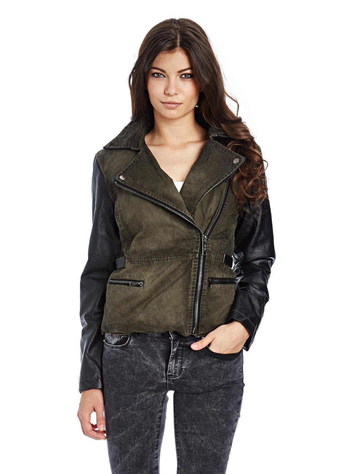 RedBridge Lederimitatjacke Bikerjacke Übergangsjacke Steppjacke asymetrisch günstig online kaufen