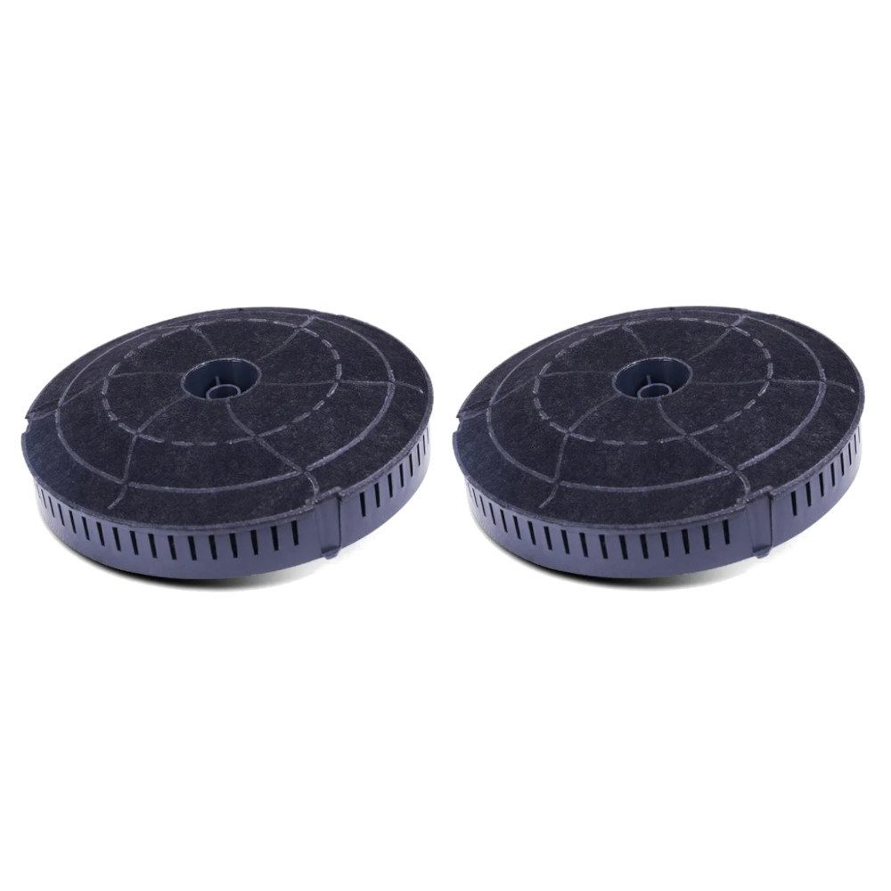 Trade-Shop Aktivkohlefilter 2x passend für Bauknecht DBTR9190IXL DBTRI9110IXL DCT7360IN DCT7390IN, Zubehör für Electrolux 4055171138, 4055217501, 405517113, Typ 57, Mod 57, CHF57, Außendurchmesser: ca. 178mm / Durchmesser Befestigungsloch: ca. 11,6mm