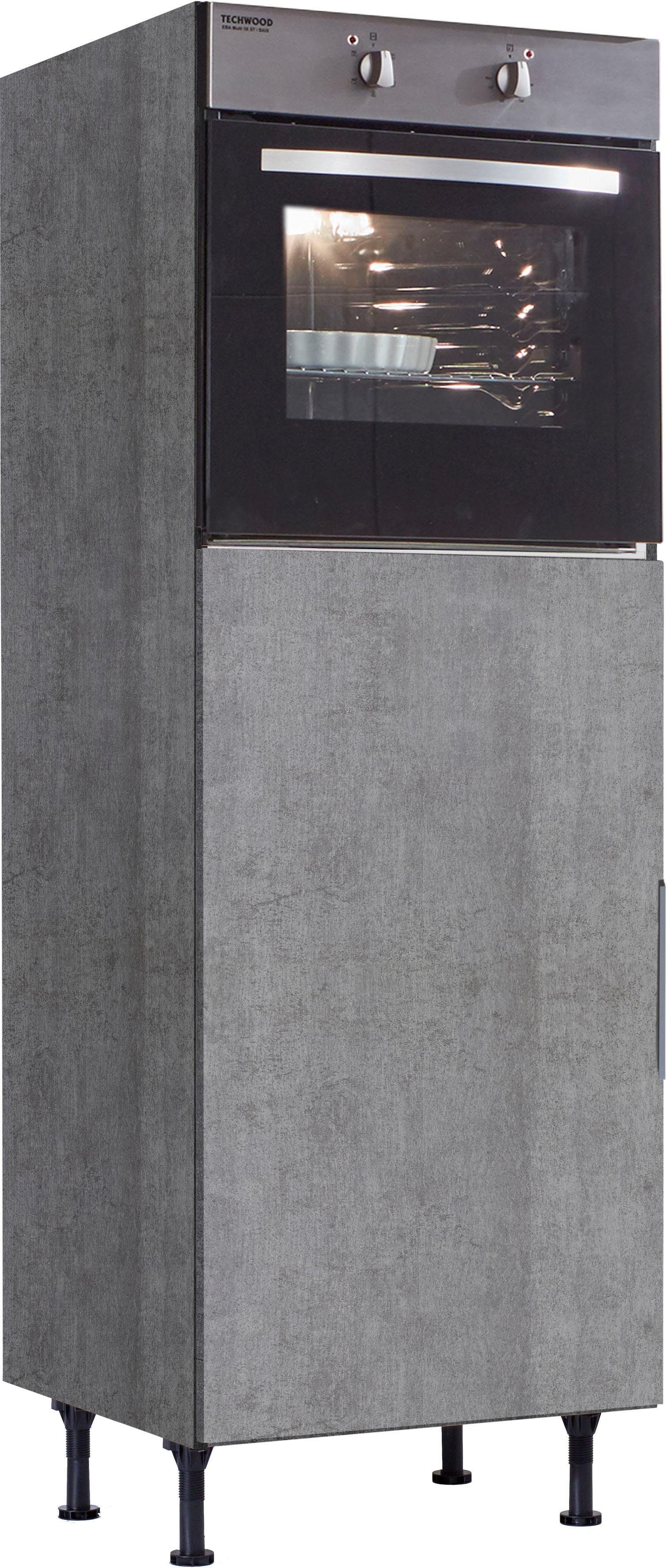 OPTIFIT Backofen/Kühlumbauschrank Tara betonfarben | betonfarben