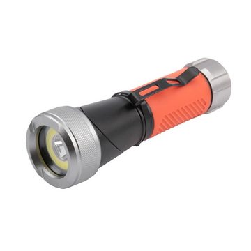 DMAX LED Taschenlampe TLG 332, Kopf 90 ° schwenkbar, OSRAM LED 200 lm Fernlicht, COB-Ring Flutlicht