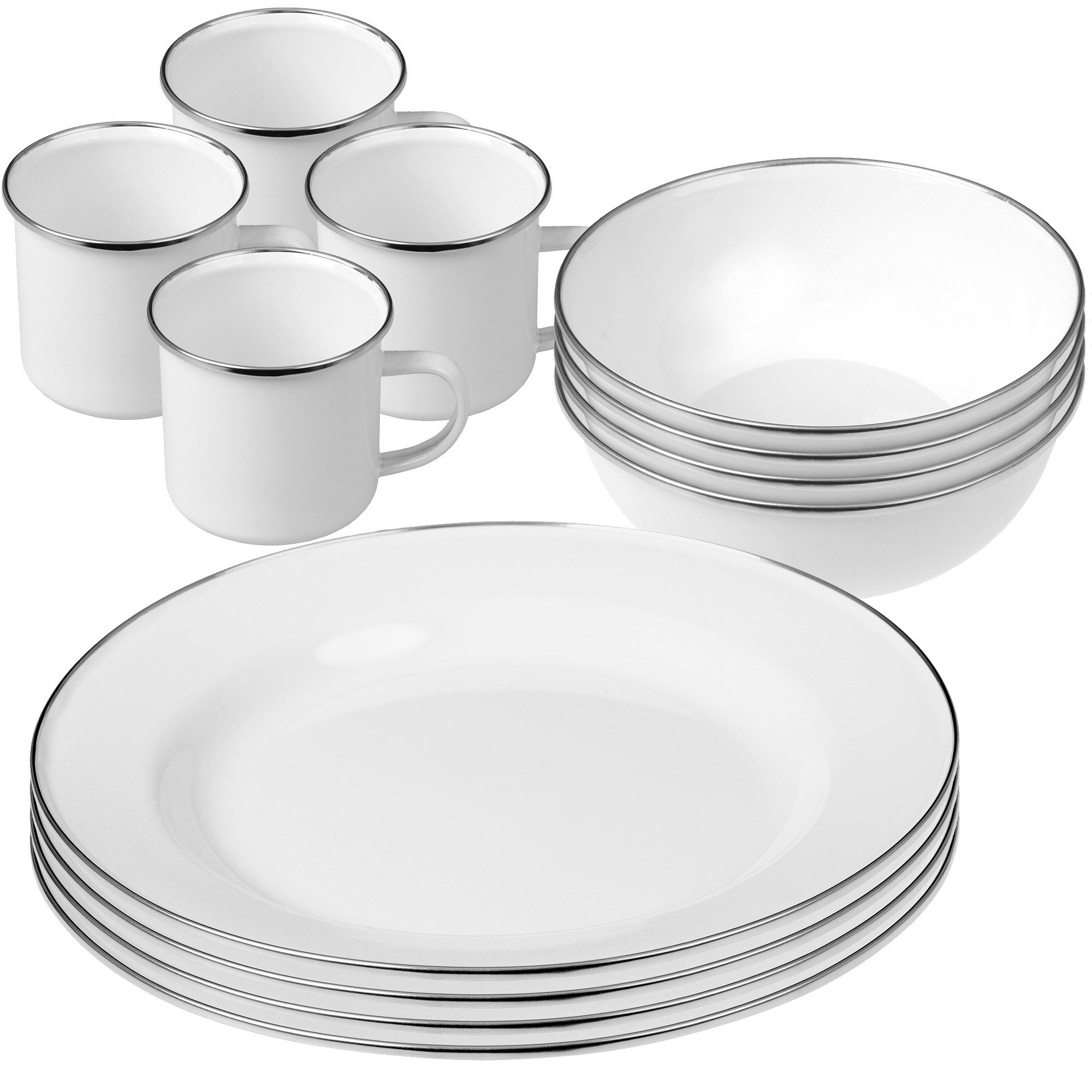 Geschirr-Set Camping Geschirr Set 4 Personen