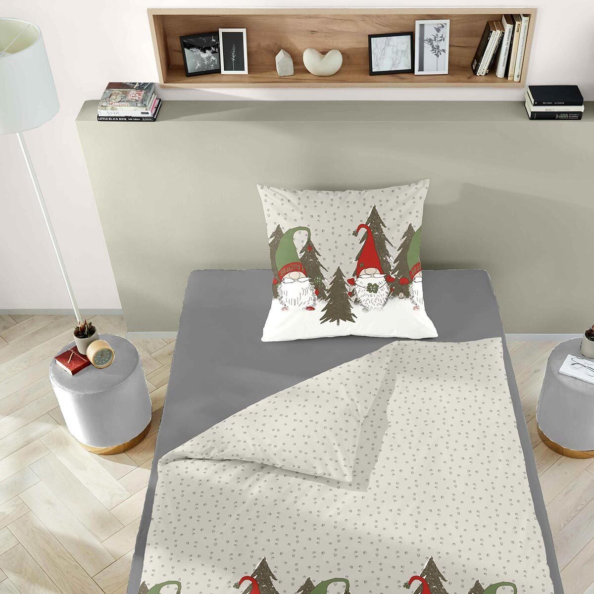 TRAUMSCHLAF Bettwäsche Wichtel, Biber, 2 teilig, Biberbettwäsche weich und günstig online kaufen