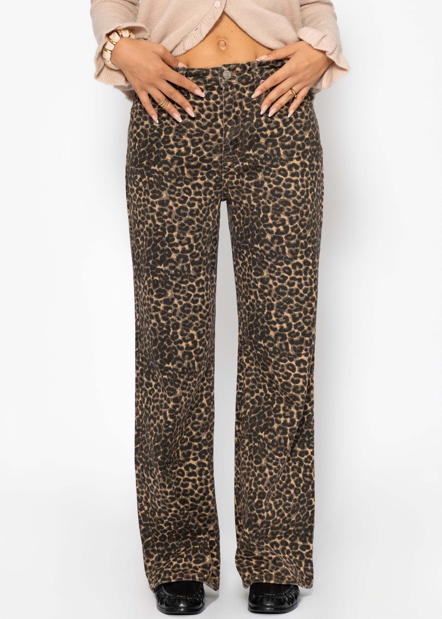 SASSYCLASSY 5-Pocket-Jeans Wide Leg Jeans mit hohem Bund für Damen günstig online kaufen