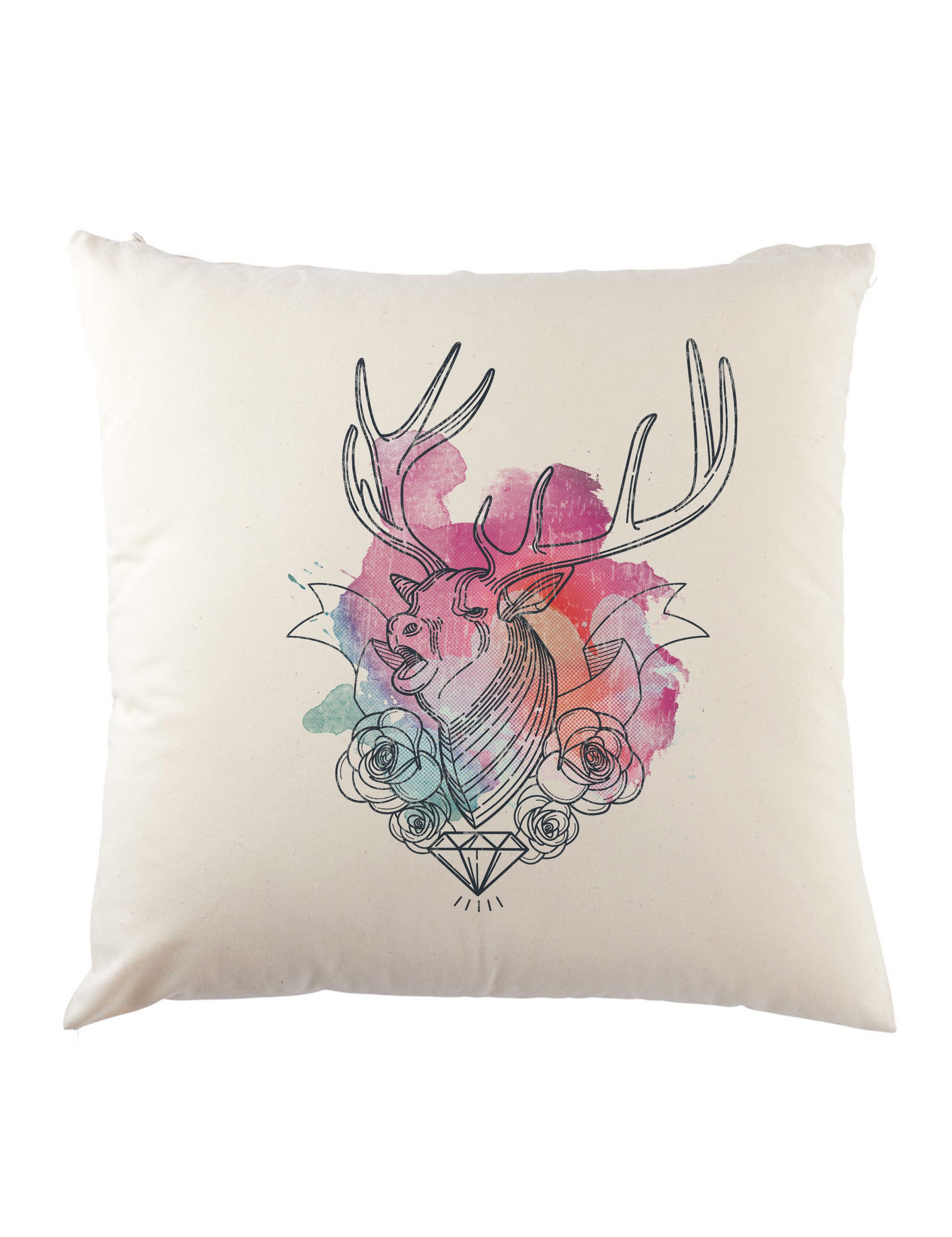 Dekokissen Deer Diamond Dekokissen Jägerin Jäger Jagd Reh Hirsch Diamant
