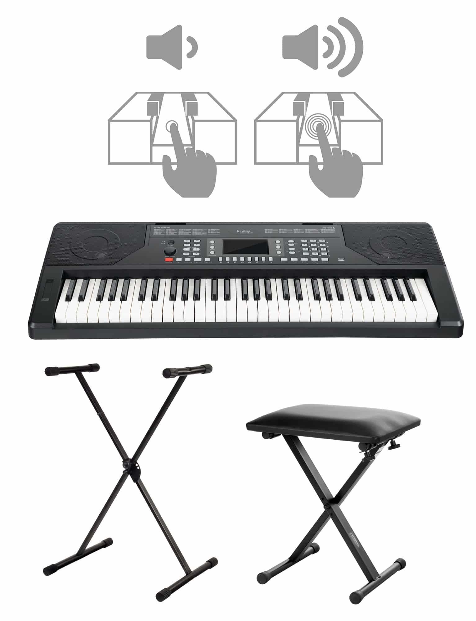 Home-Keyboard 61 Edition Touch (Touch Response, 300 Sounds, MP3-/USB-Port)