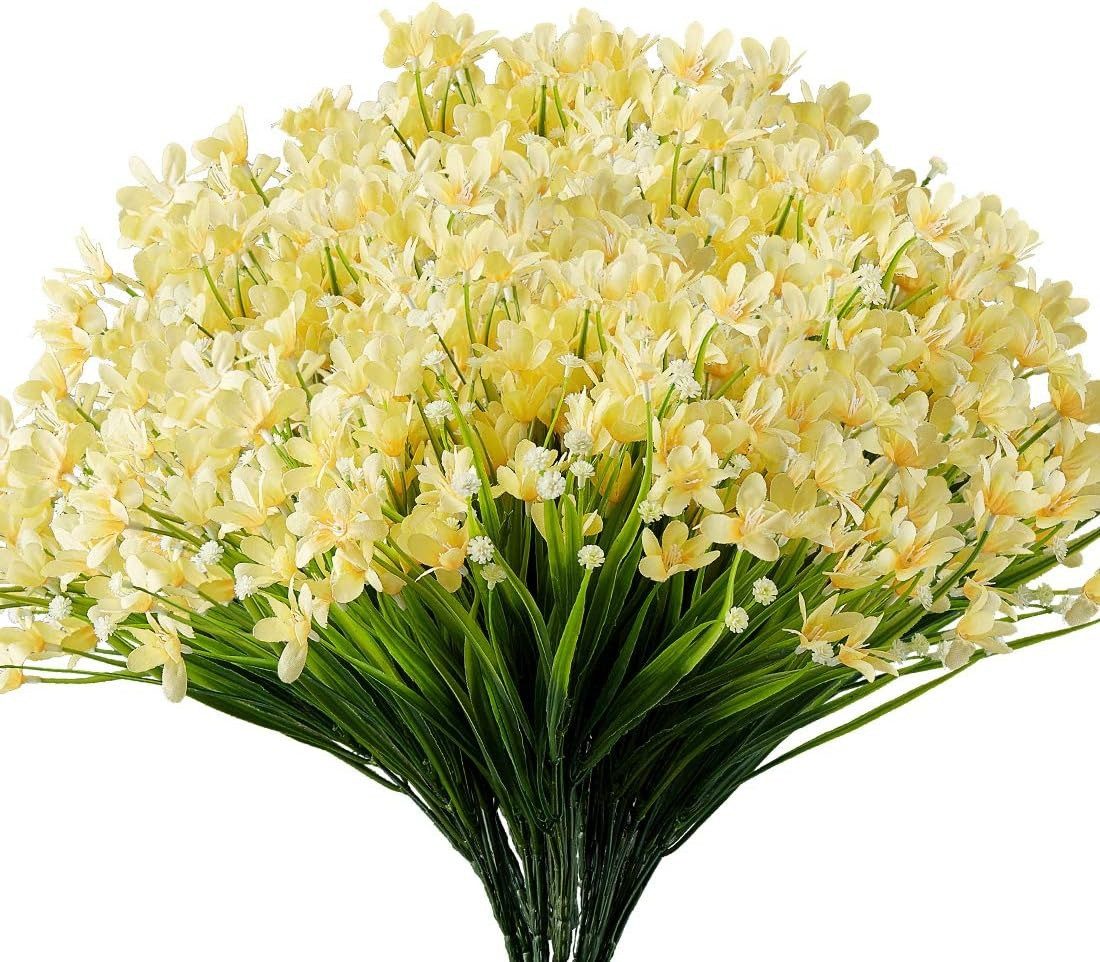 Kunstblumenstrauß 3 Bündel Blumen Geranie Blumen, günstig online kaufen
