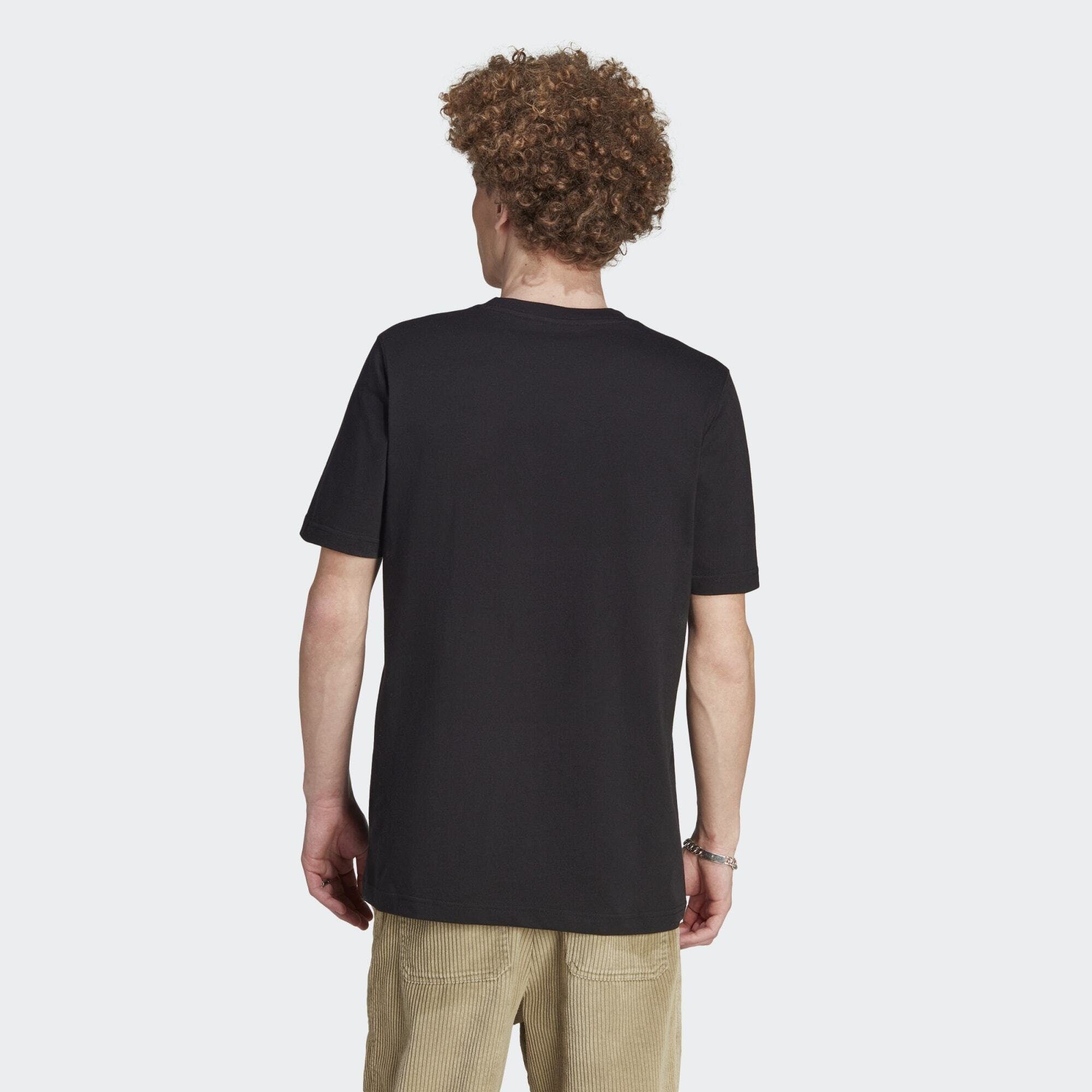 T-Shirt Black adidas T-SHIRT CLASSICS Originals ADICOLOR / TREFOIL White