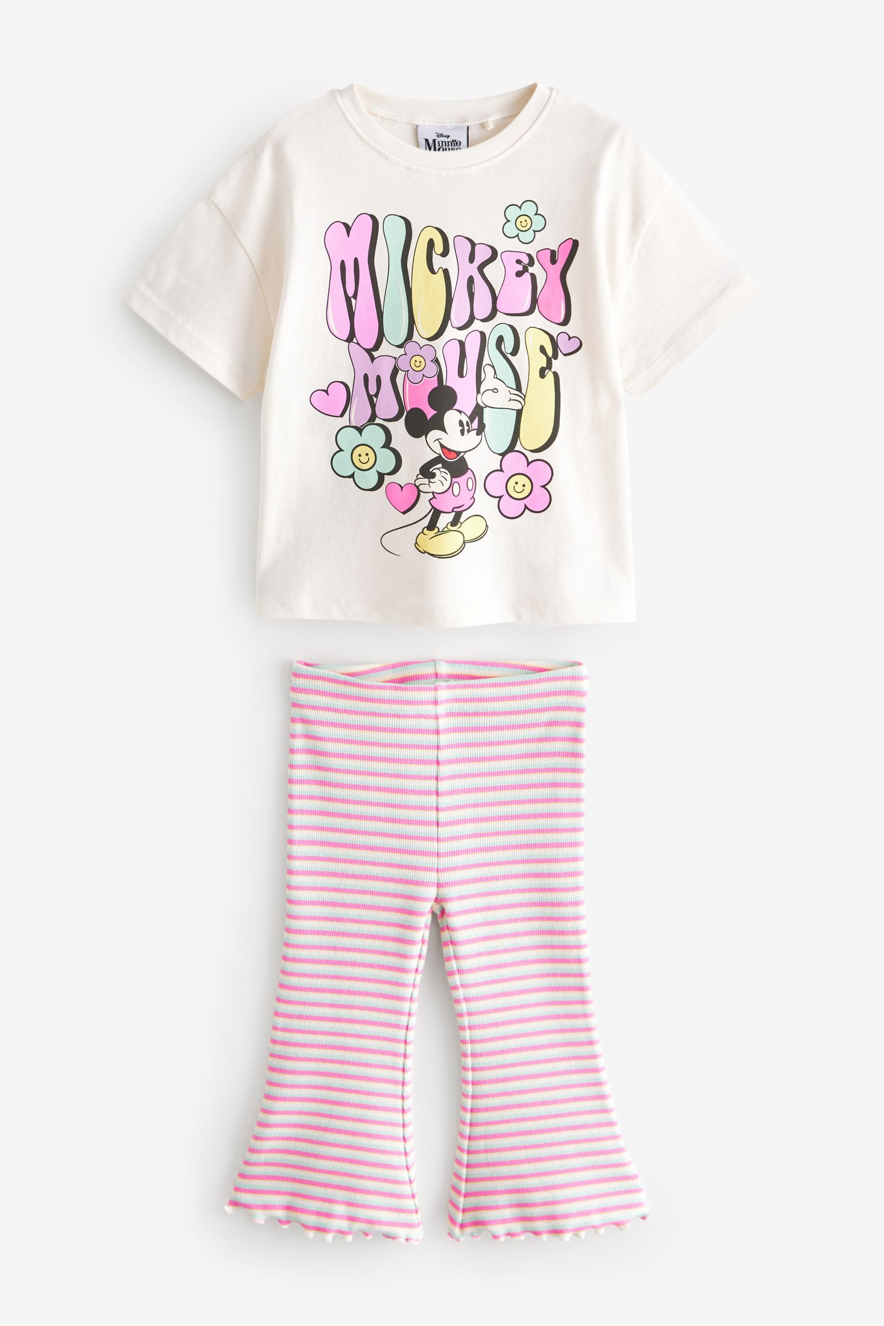 Next Shirt & Легінси Disney Minnie Mouse T-Shirt + Легінси mit Schlag (2-tlg)