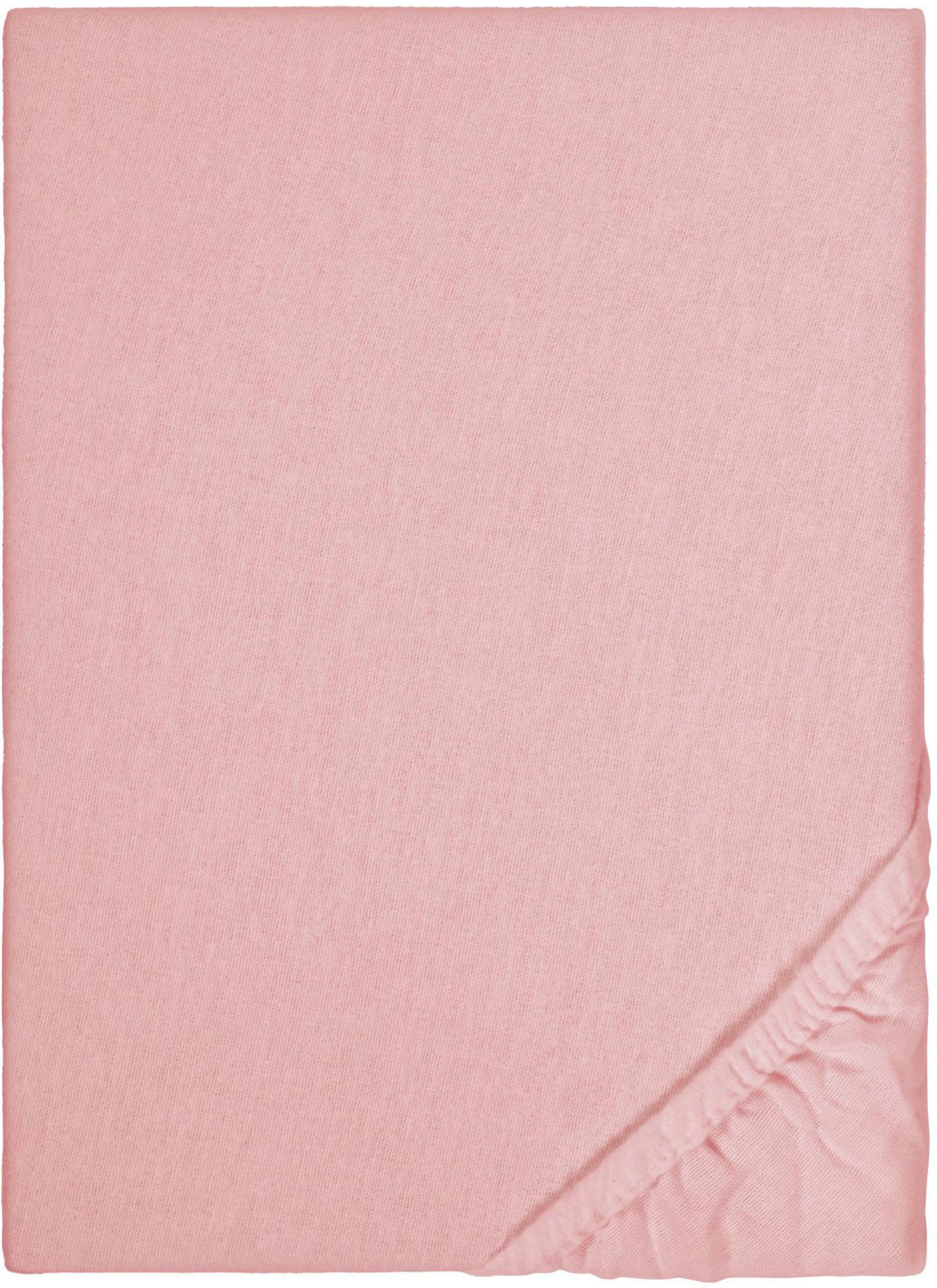 Biberna Spannbettlaken Biber in Gr. 90x200, 140x200 oder 180x200 cm, Biber, günstig online kaufen