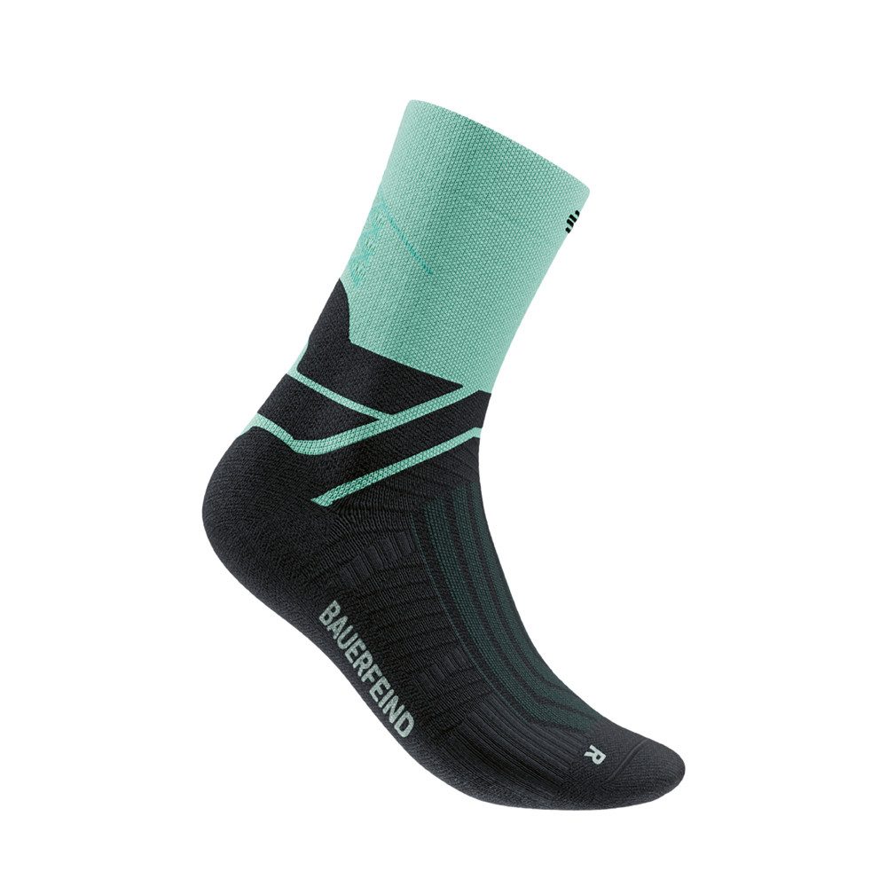 Bauerfeind Sportsocken RUN PERFORMANCE MID CUT SOCKS atmungsaktives High-Performance-Gestrick