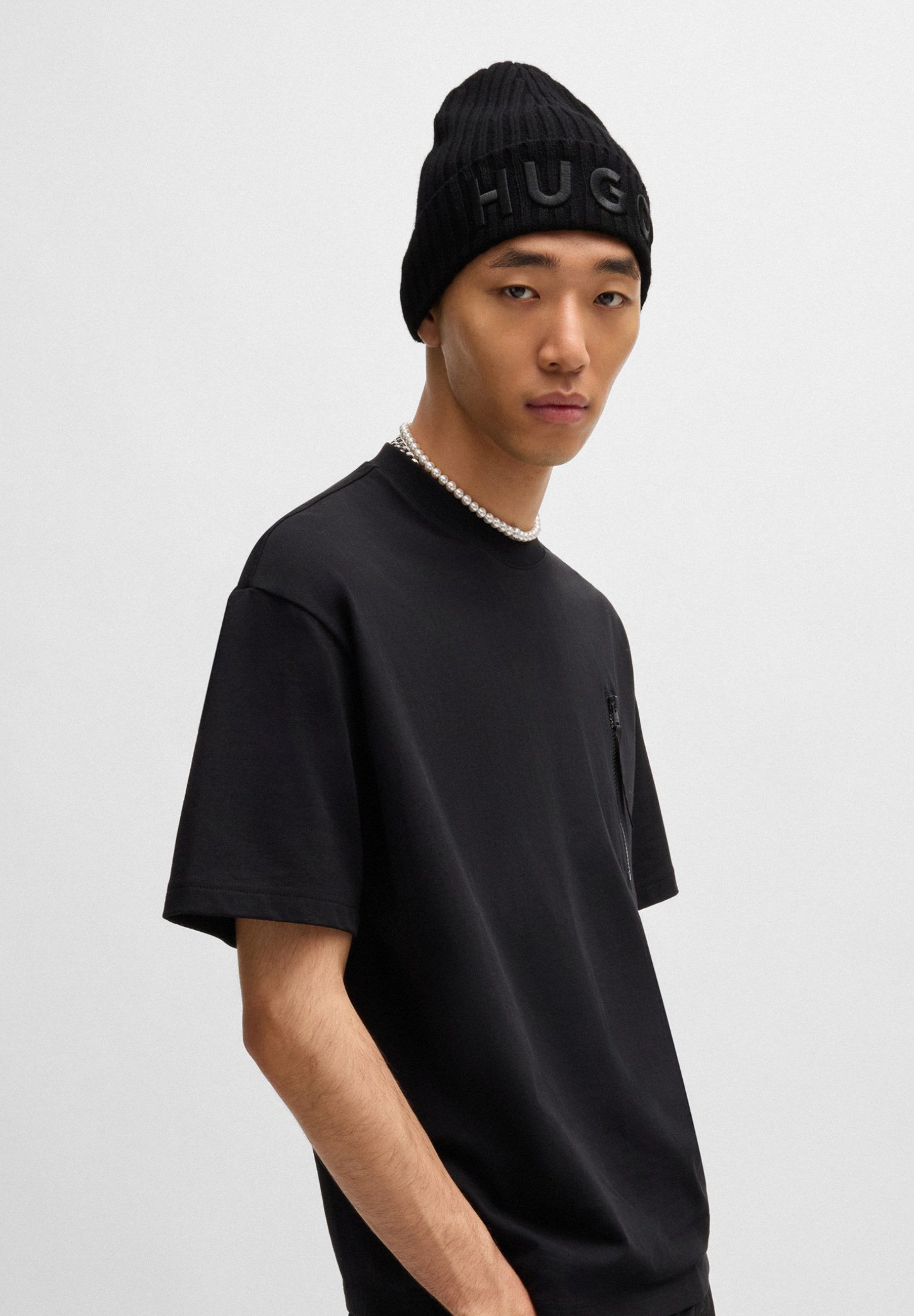 HUGO Strickmütze Unisex-X565-7 (keine Angabe, 1-St)