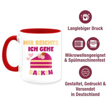 Shirtracer Tasse Mir reichts ich gehe backen, Keramik, Statement