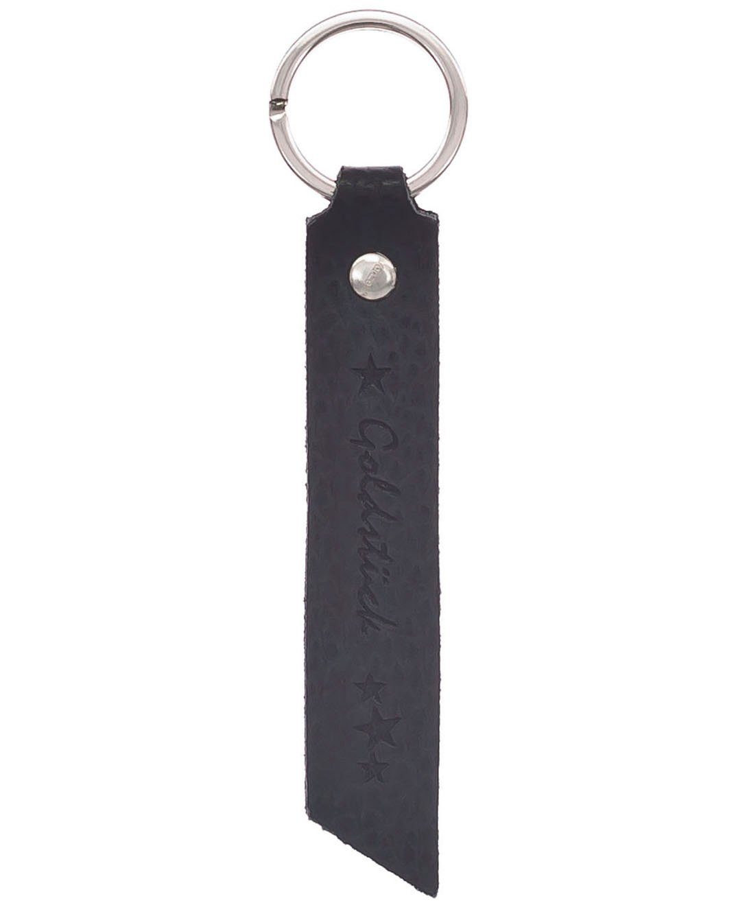 (Set) Ledergürtel mit schwarz Schlüsselanhänger metallic Vanzetti