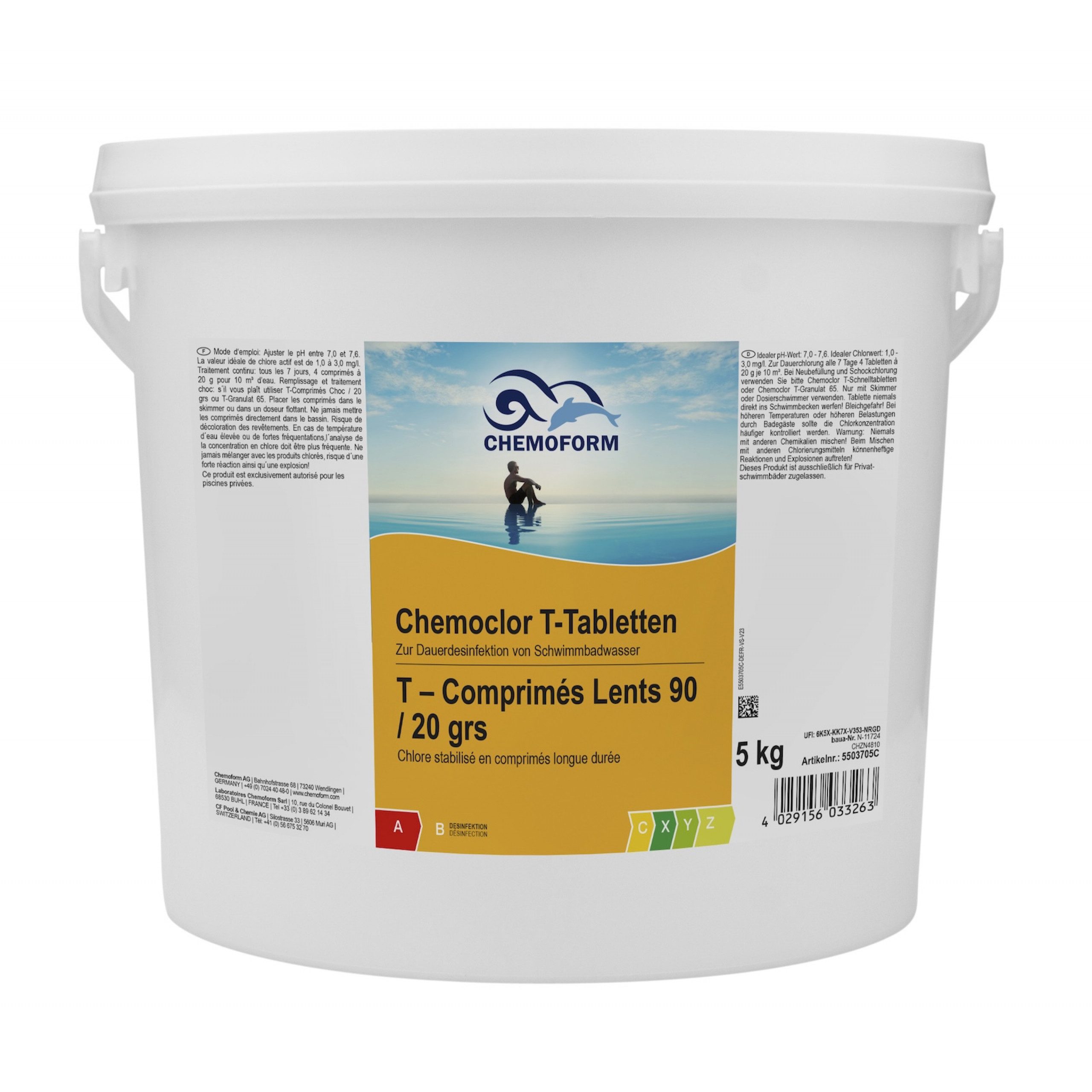 Poolpflege Chemoform Chemoclor T-Tabletten 20 g Chlortabletten zur