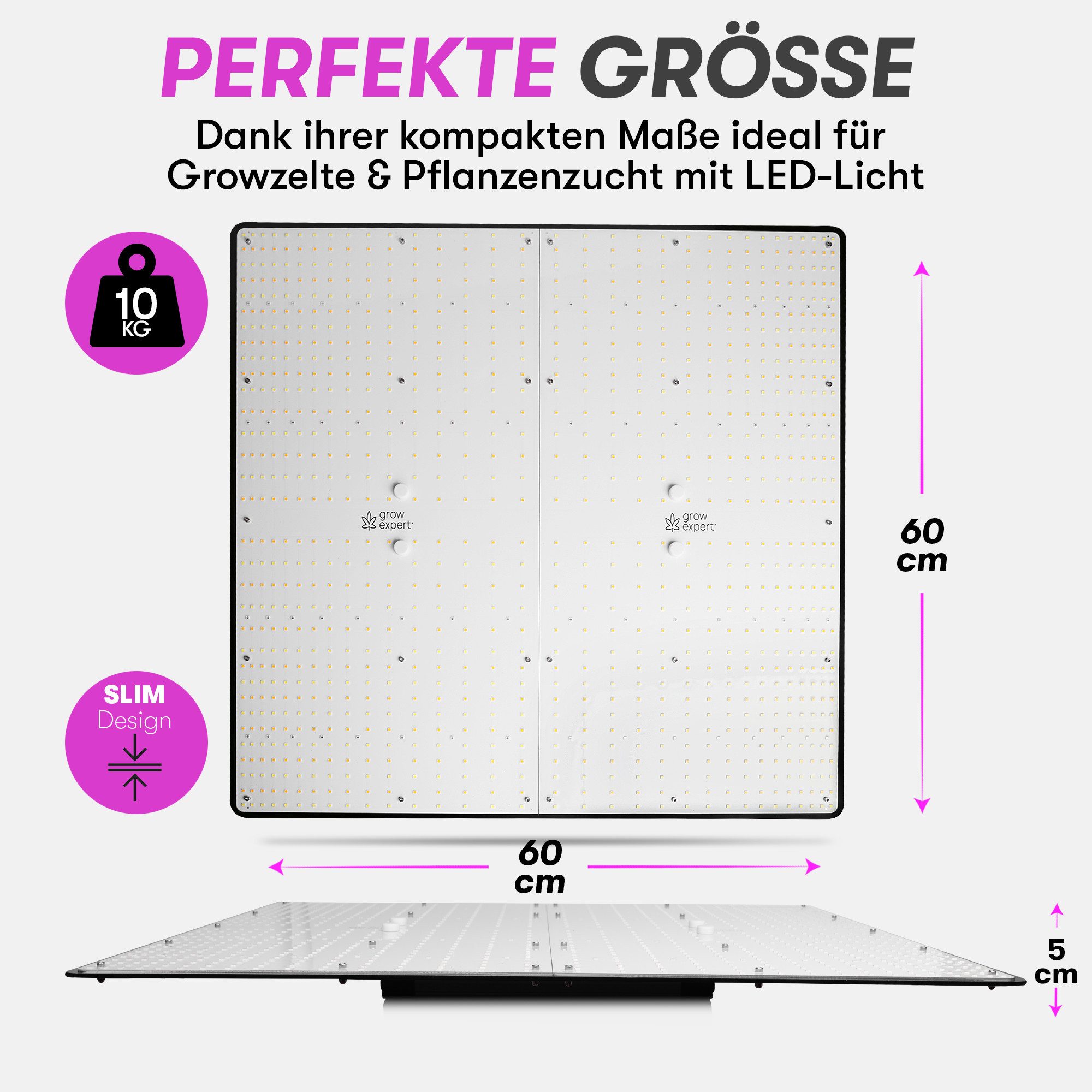 Grow Expert Pflanzenlampe LED Grow Lampe 100W/200W/400W – Samsung LM301D LE günstig online kaufen