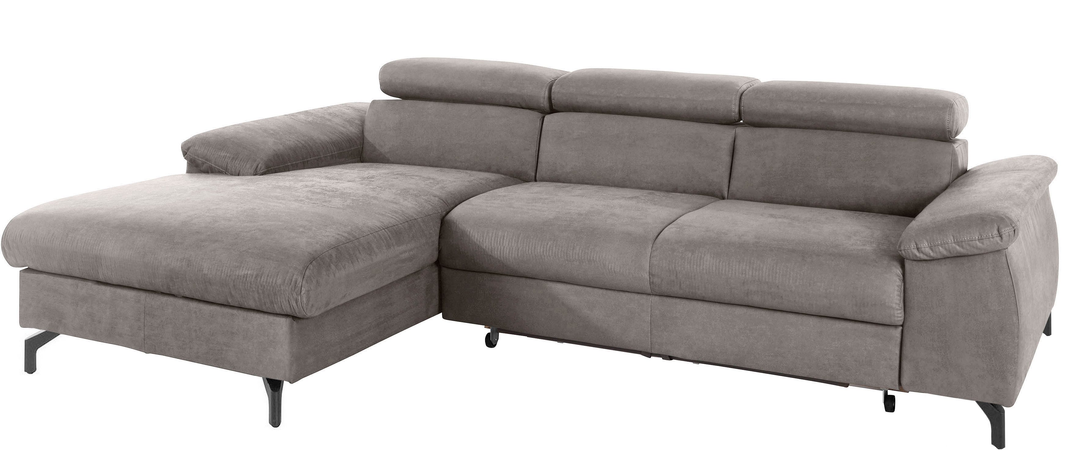 COTTA Ecksofa Kitty L-Form, B: 242 cm, mit Kopfteilverstellung, optional Bettfunktion & Bettkasten