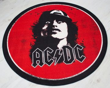 Teppich AC/DC- Face Runderteppich 100cm, Rockbites, Rund, Höhe: 3 mm