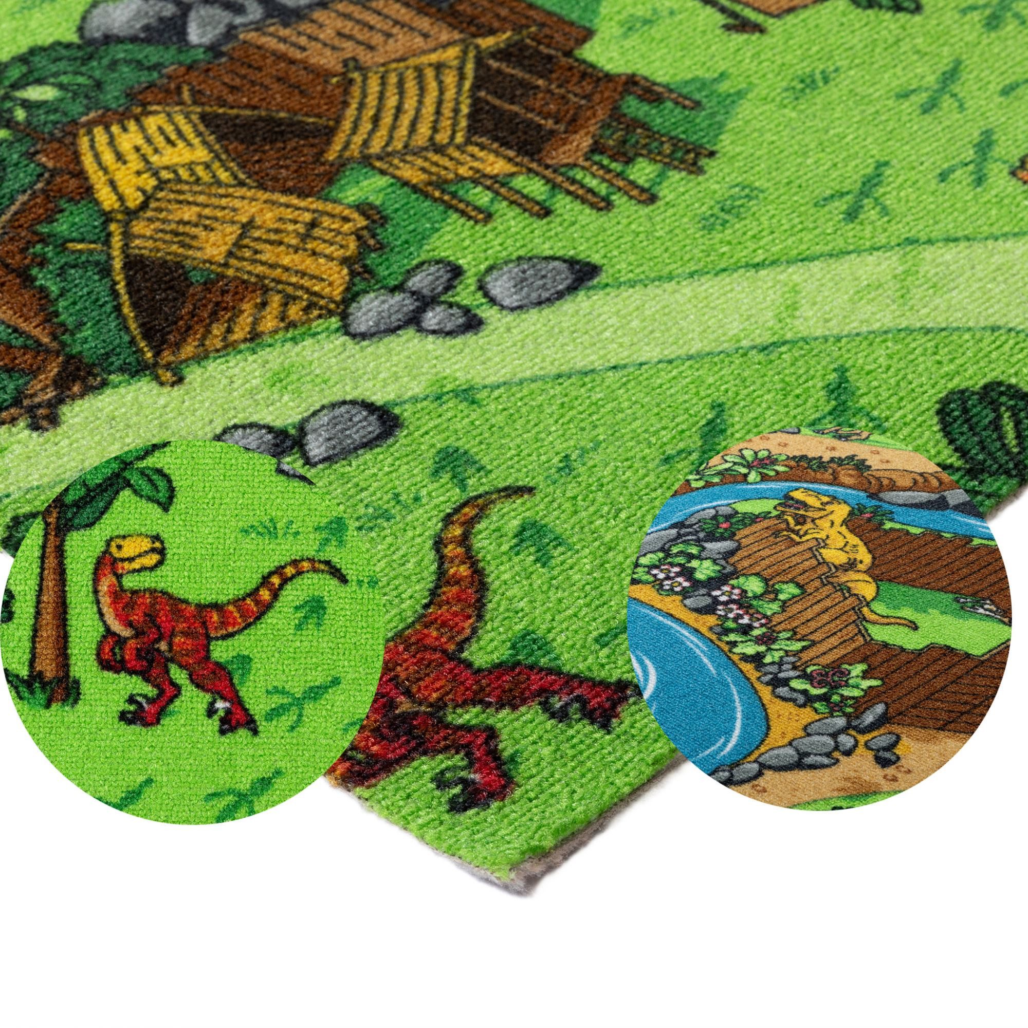 Steffensmeier Teppichboden Buddy, Rechteckig, Dino, Kinderzimmer günstig online kaufen