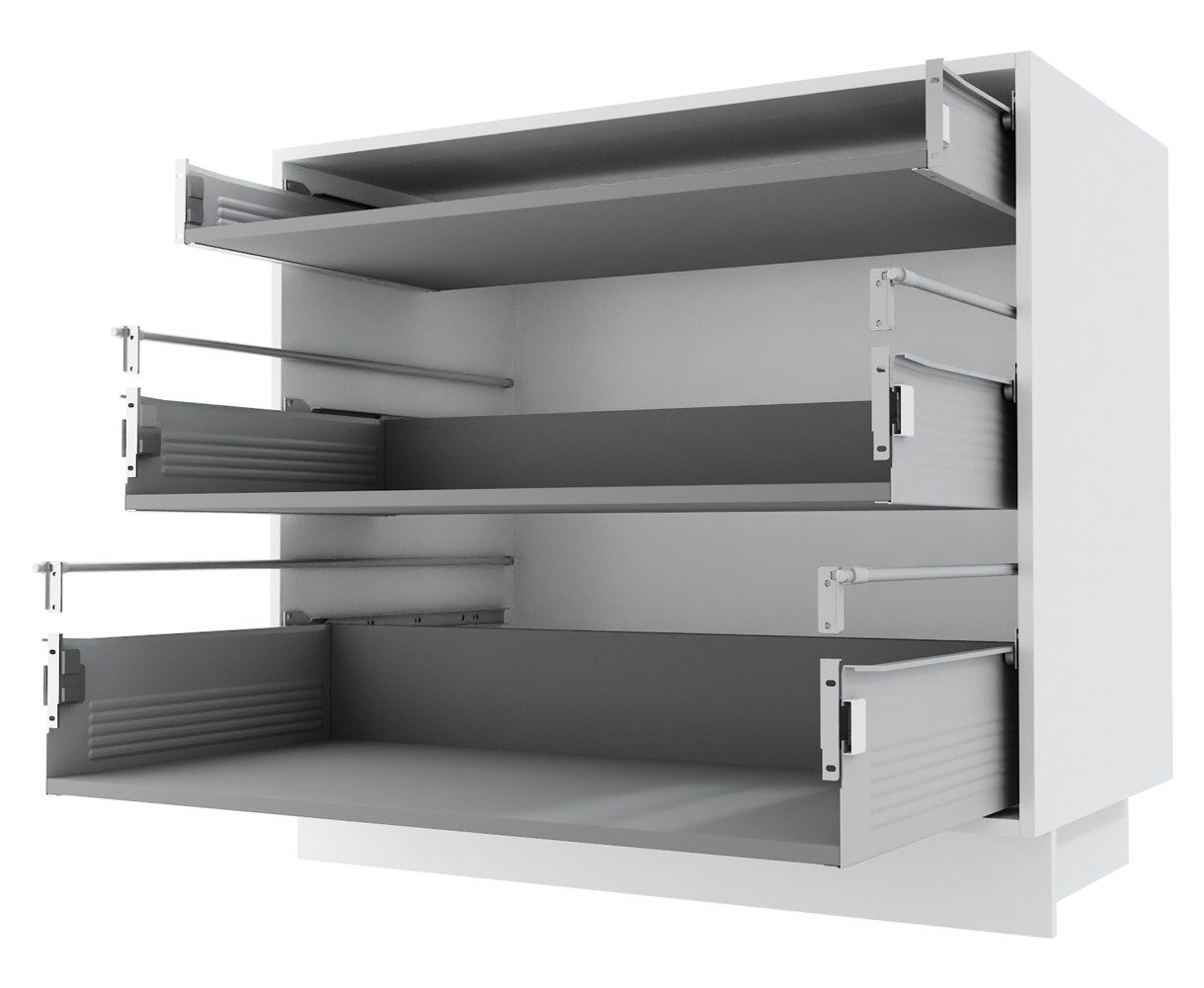 Feldmann-Wohnen Auszugsunterschrank Kvantum (Schubladen mit Teilauszug, Sel günstig online kaufen