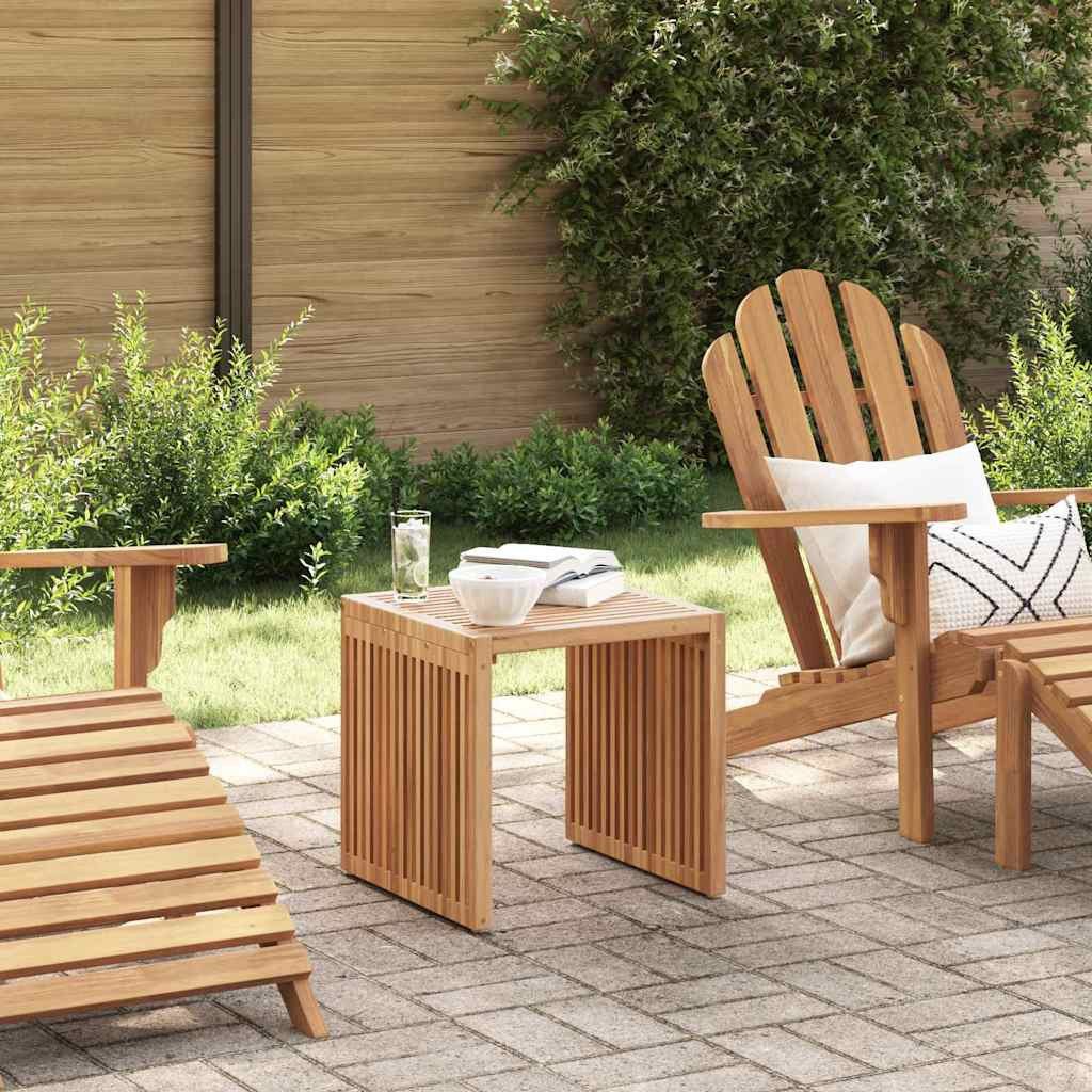 vidaXL Gartentisch Garten-Beistelltisch Braun 45 x 45,5 x 45,5 cm Massivholz (1-St)