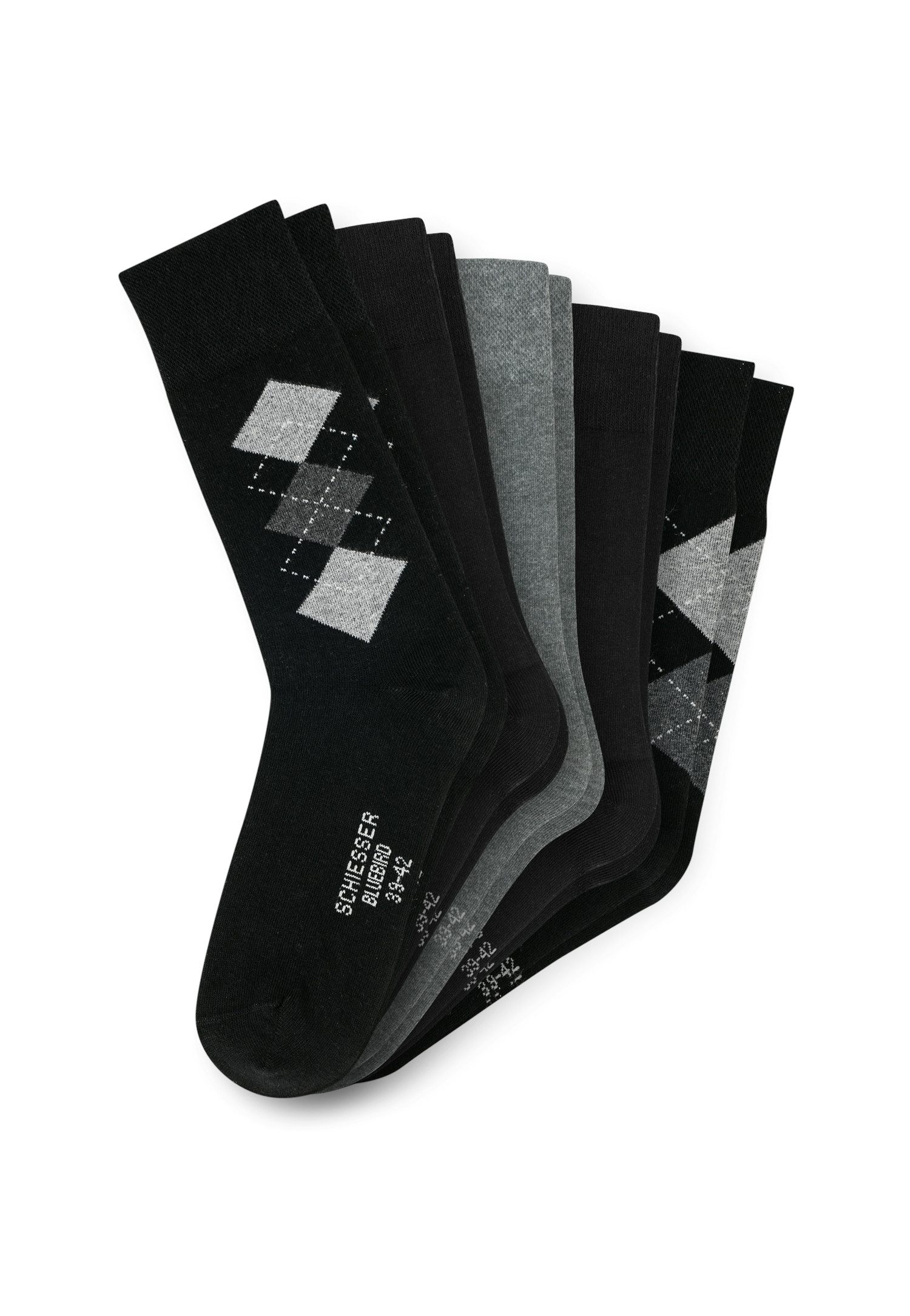 Schiesser Socken Bluebird (5-Paar) druckfreier Bund, Fersen und Zehen handg günstig online kaufen