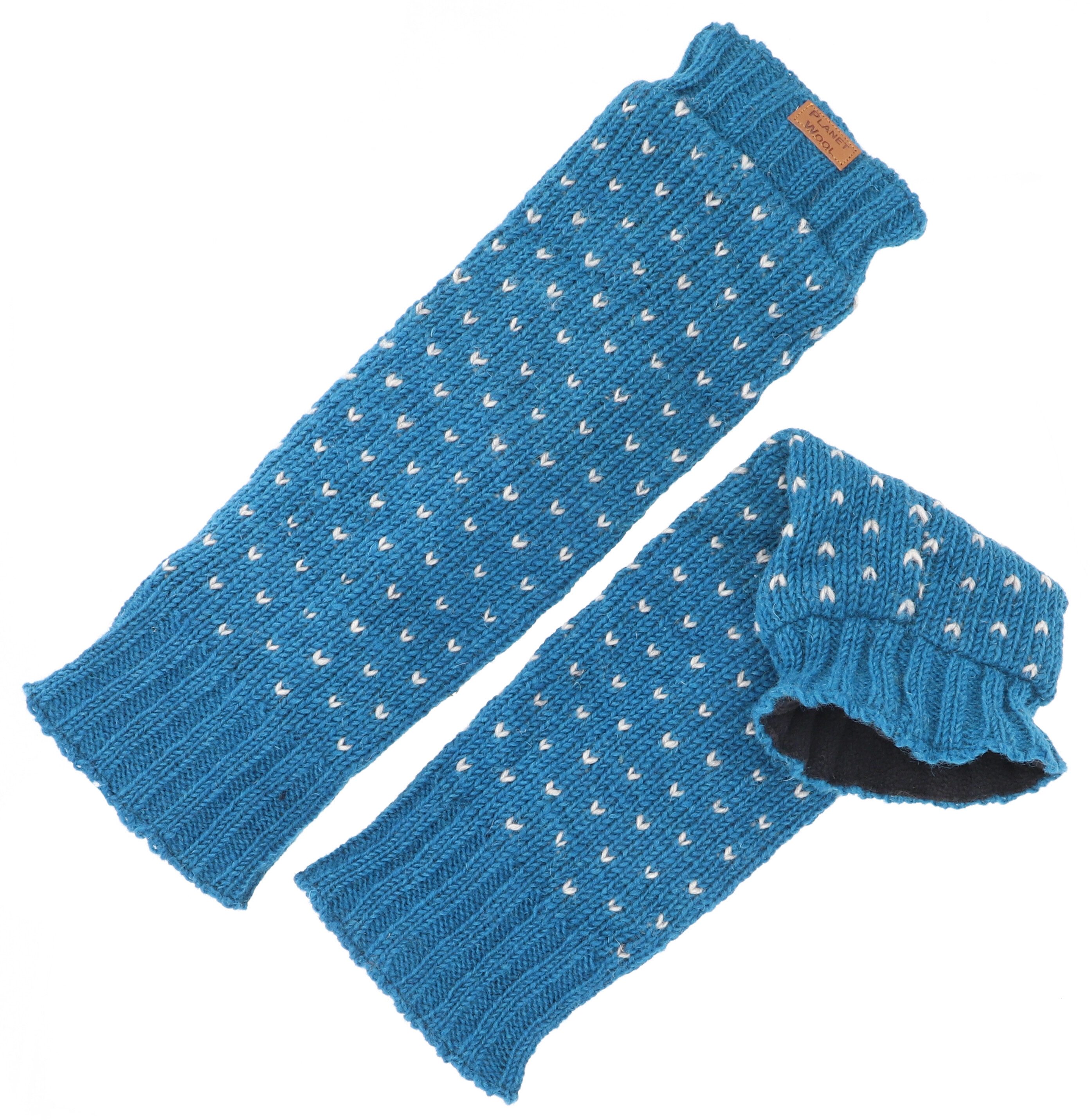 Guru-Shop Haussocken Warme Beinstulpen, Wollstulpen mit Pünktchen,.. günstig online kaufen